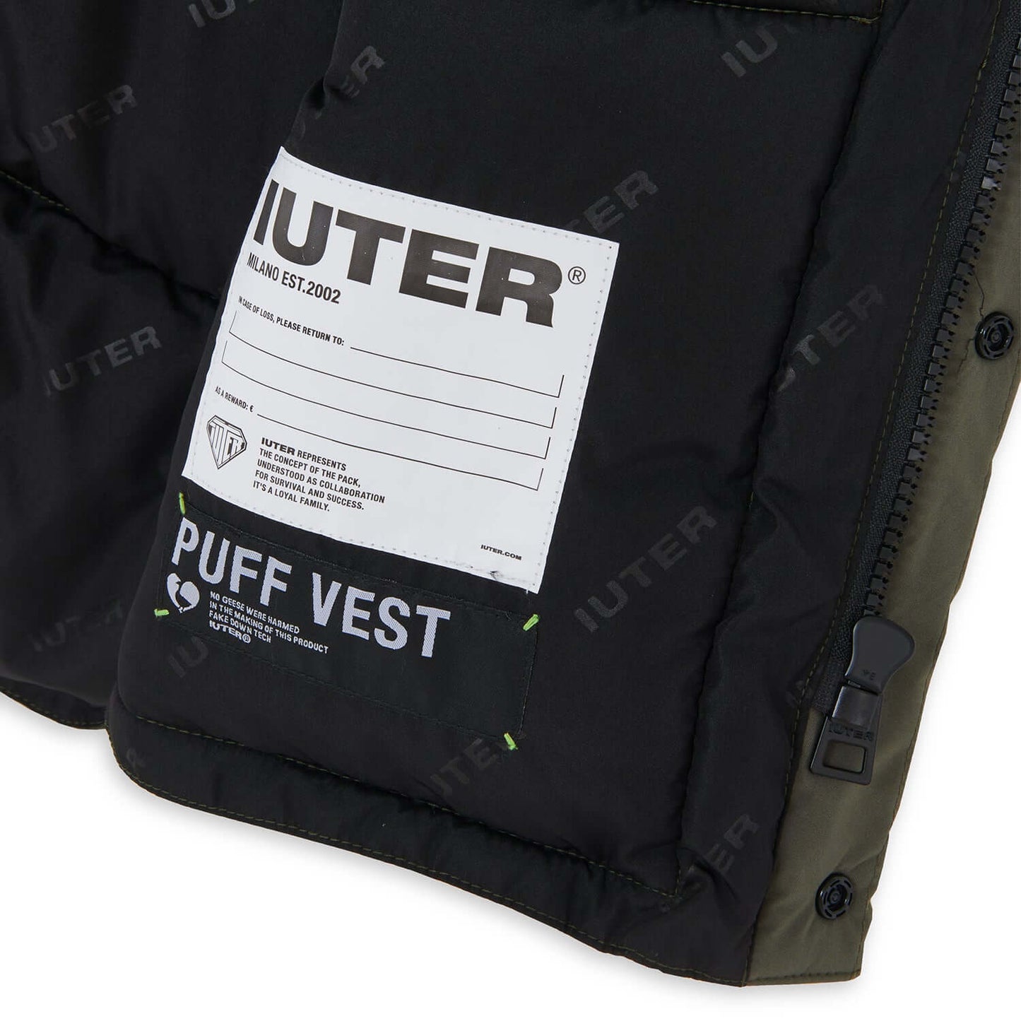 IUTER PUFF VEST ARMY IUTER €66.0