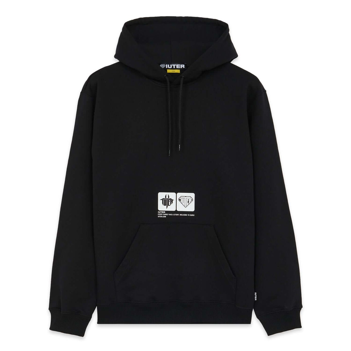 TAB HOODIE BLACK IUTER €0.0