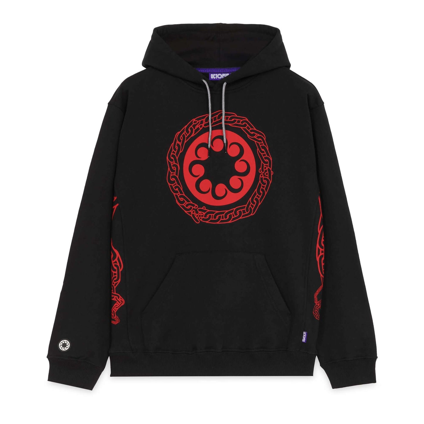 CHAIN LOGO HOODIE BLACK OCTOPUS €105.0