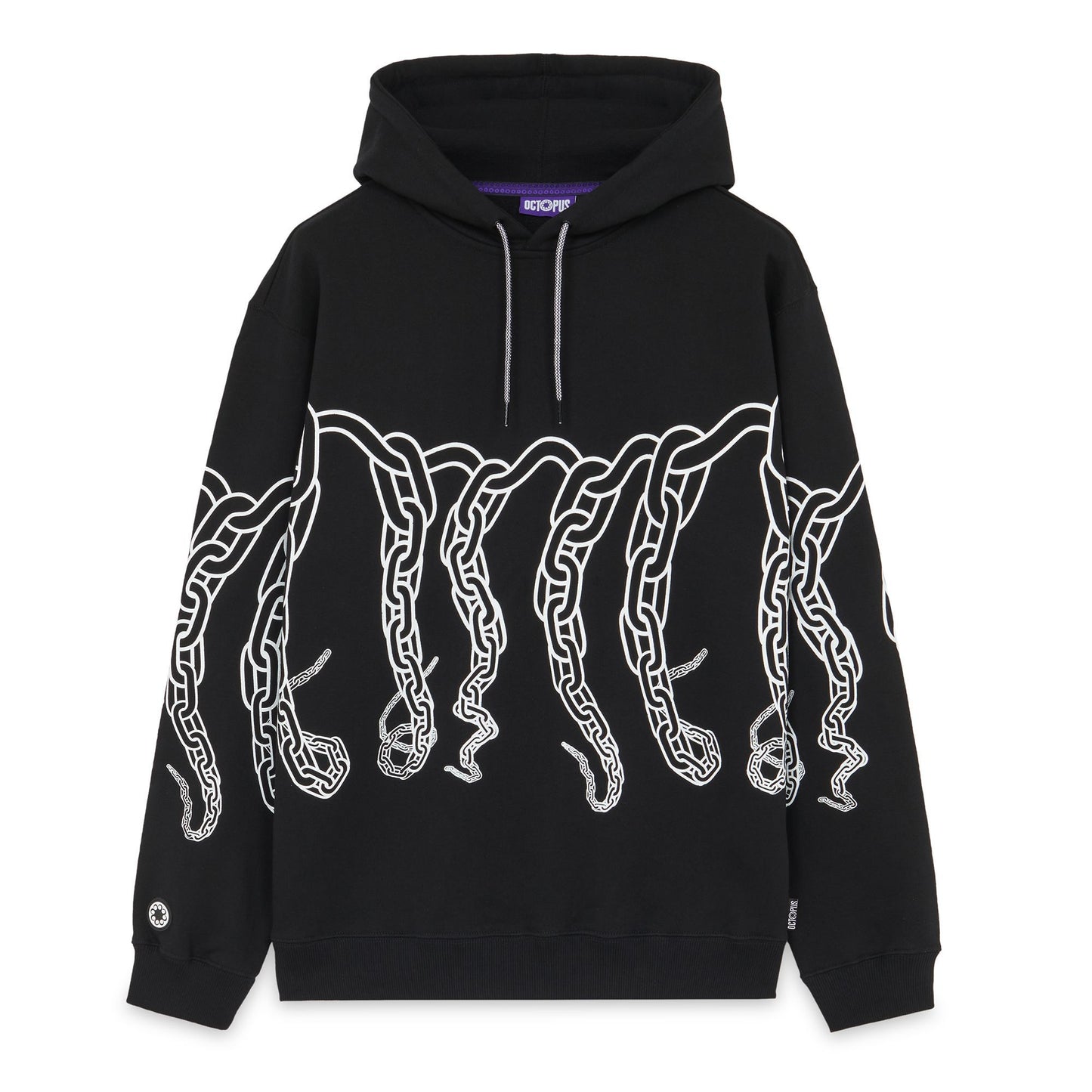 OCTOPUS CHAIN HOODIE BLACK