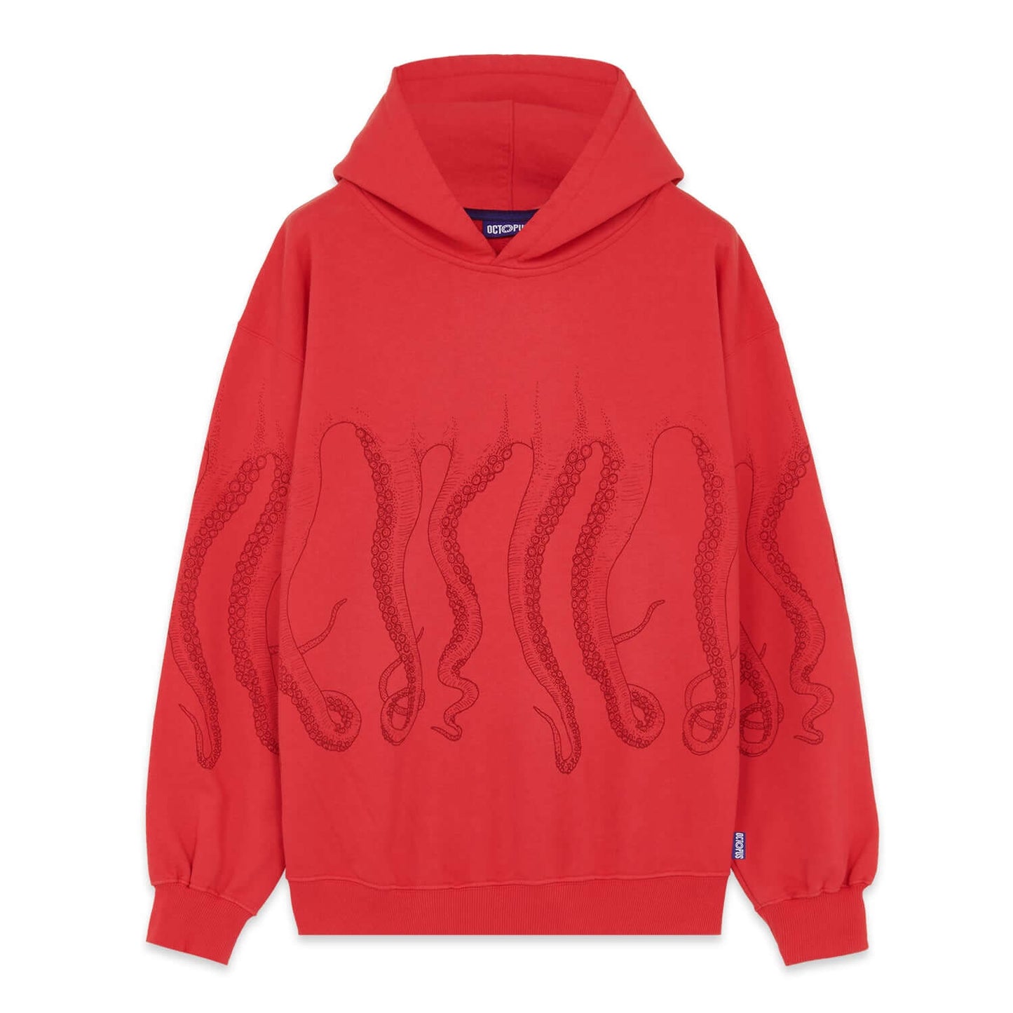 OCTOPUS DYED HOODIE ROSSO OCTOPUS €140.0