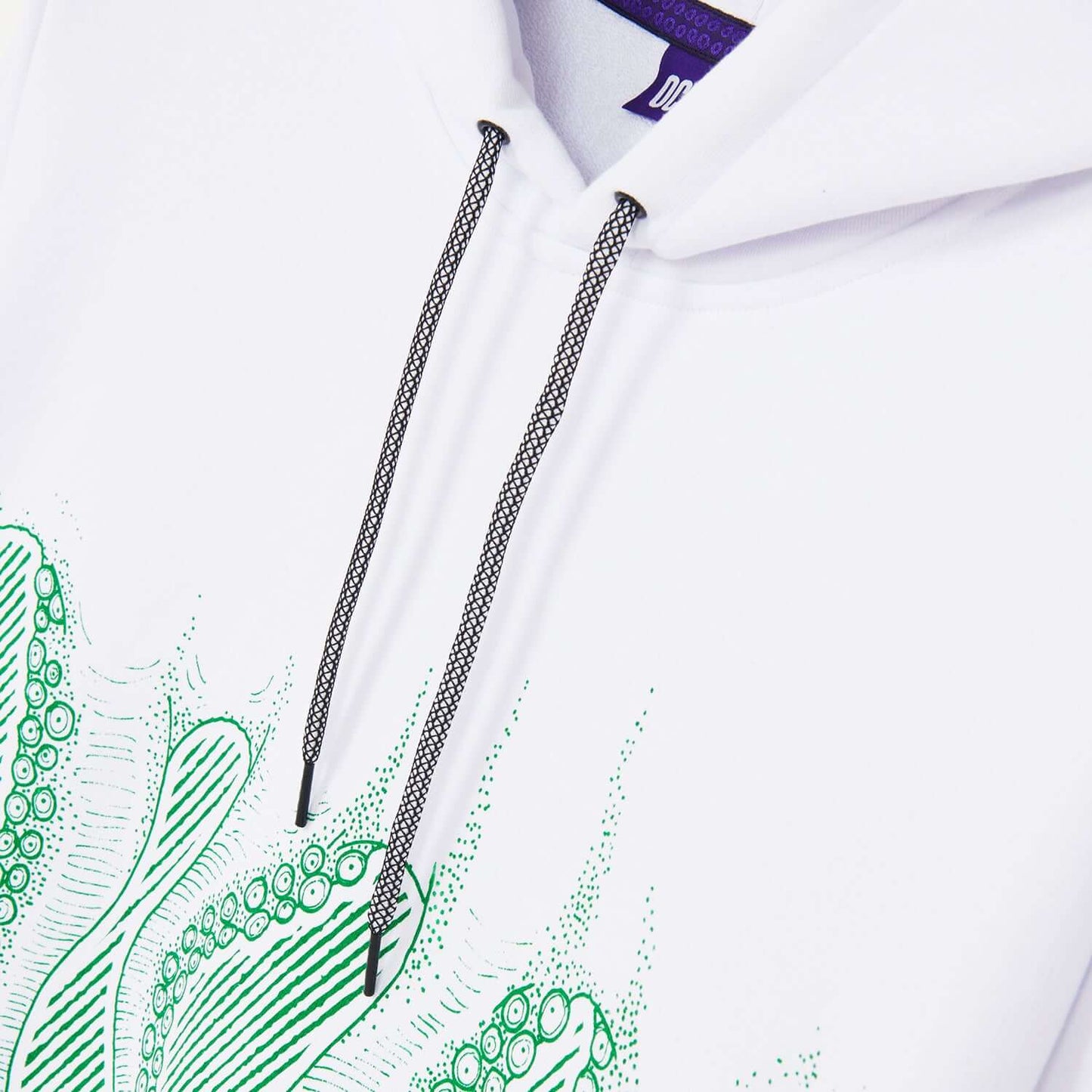 OCTOPUS UNIVERSITY HOODIE GREEN WHITE OCTOPUS €125.0
