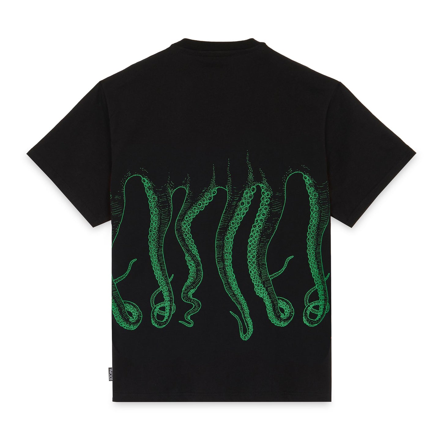 OCTOPUS OUTLINE TEE GREEN BLACK