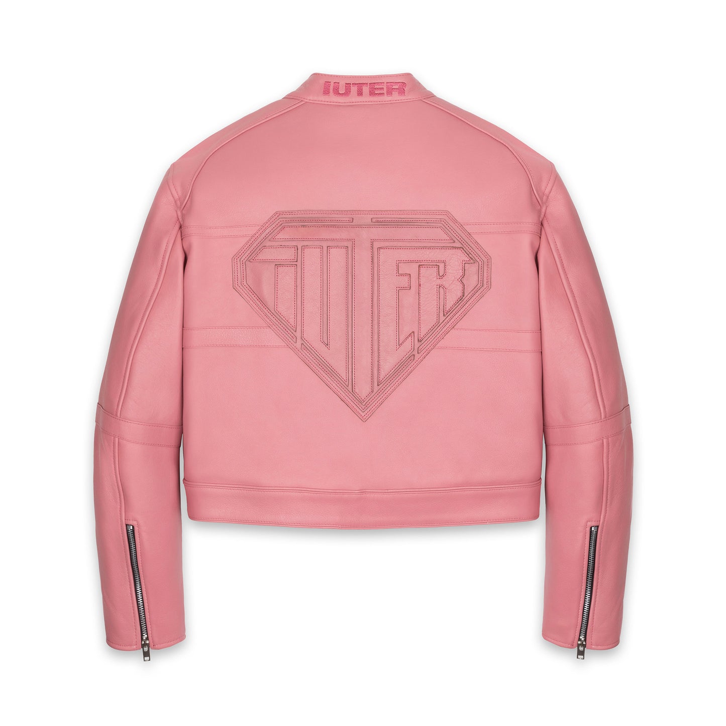 IUTER LEATHER JACKET WOMAN PINK