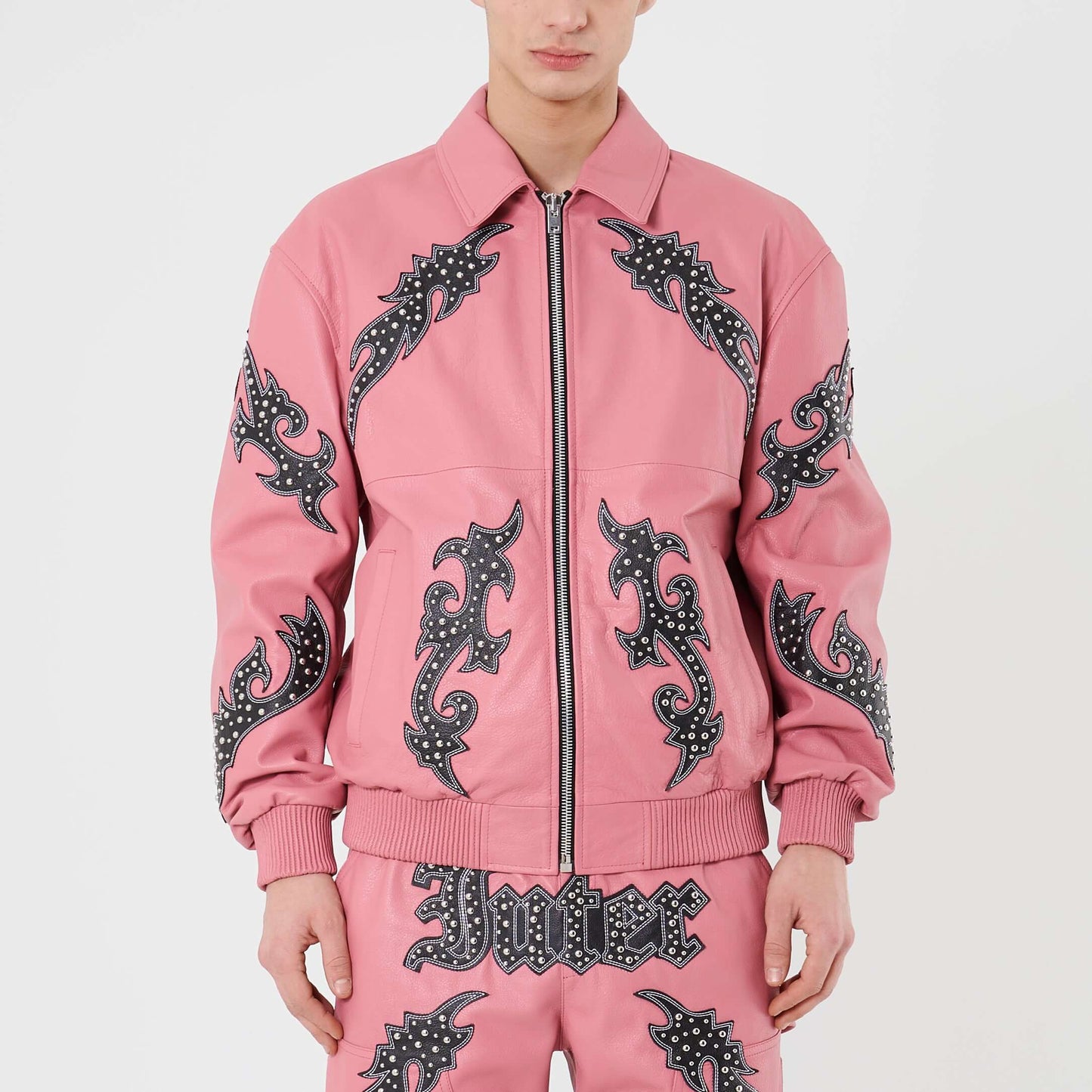 FOREVER LEATHER JACKET PINK IUTER €500.0
