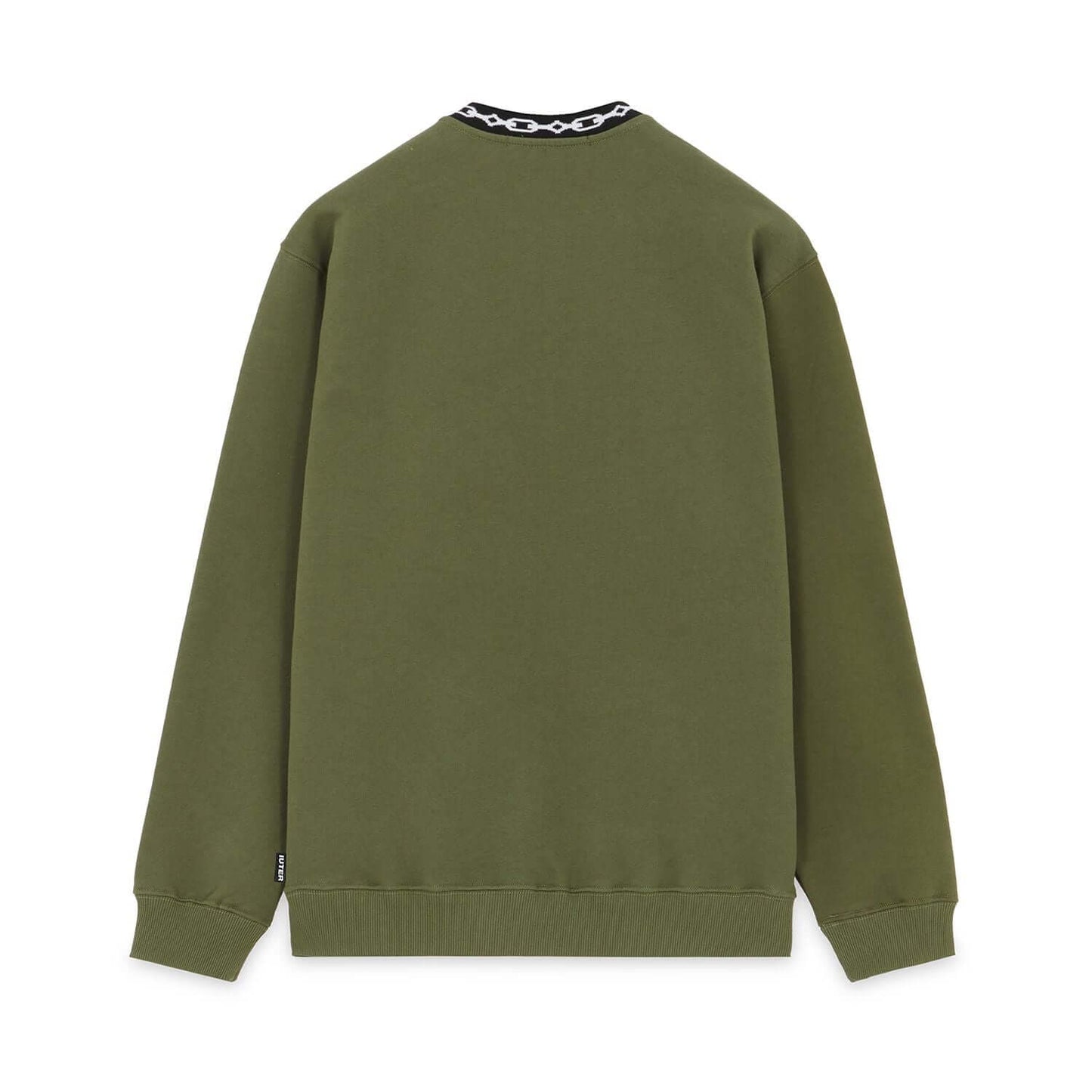 CHAIN COLLAR CREWNECK ARMY IUTER €89.0