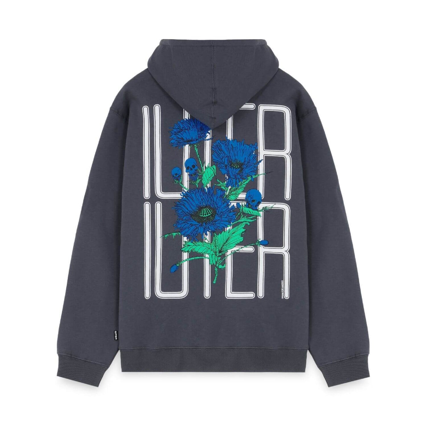 SPINE SKULLS HOODIE ASPHALT IUTER €99.0