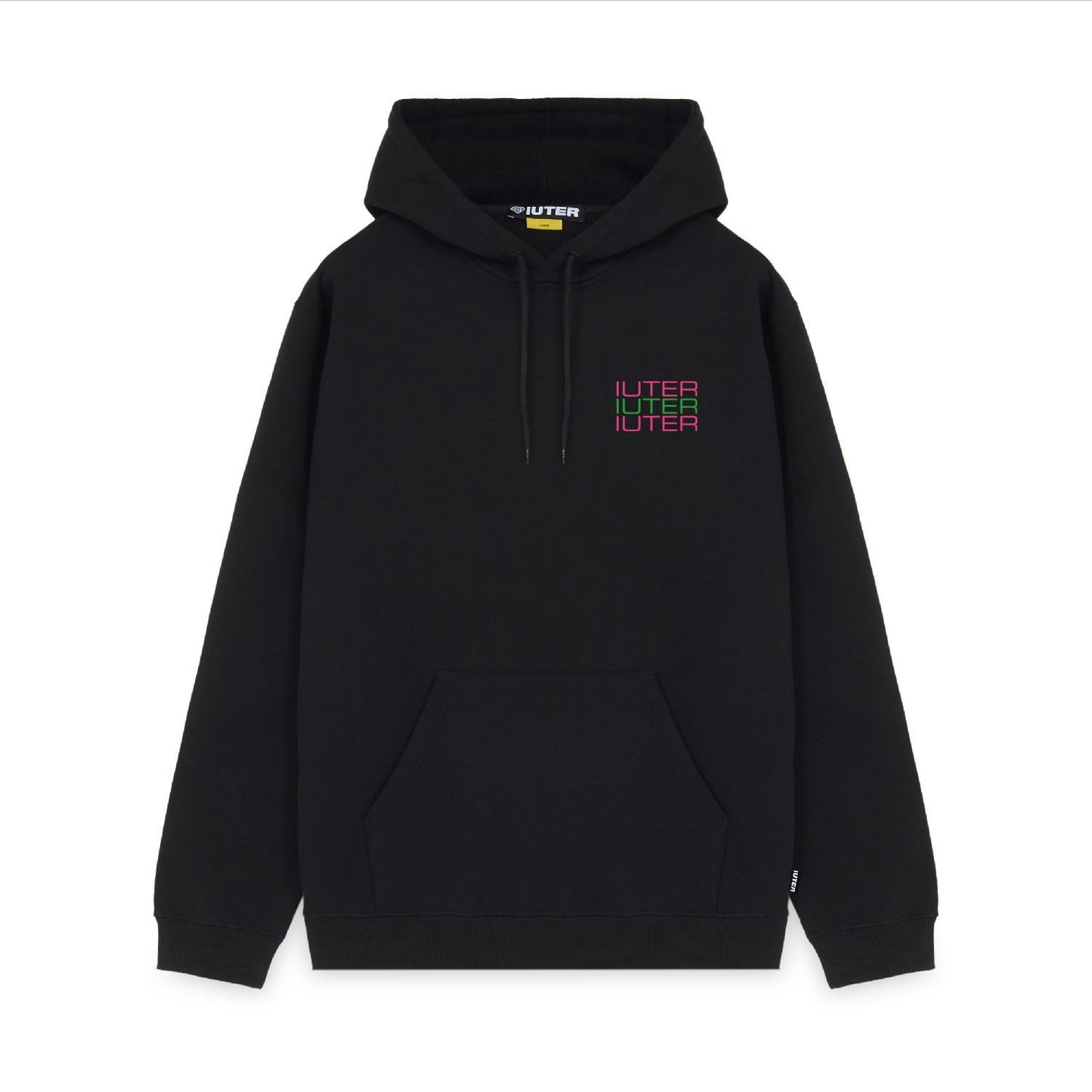 SPINE SKULLS HOODIE BLACK