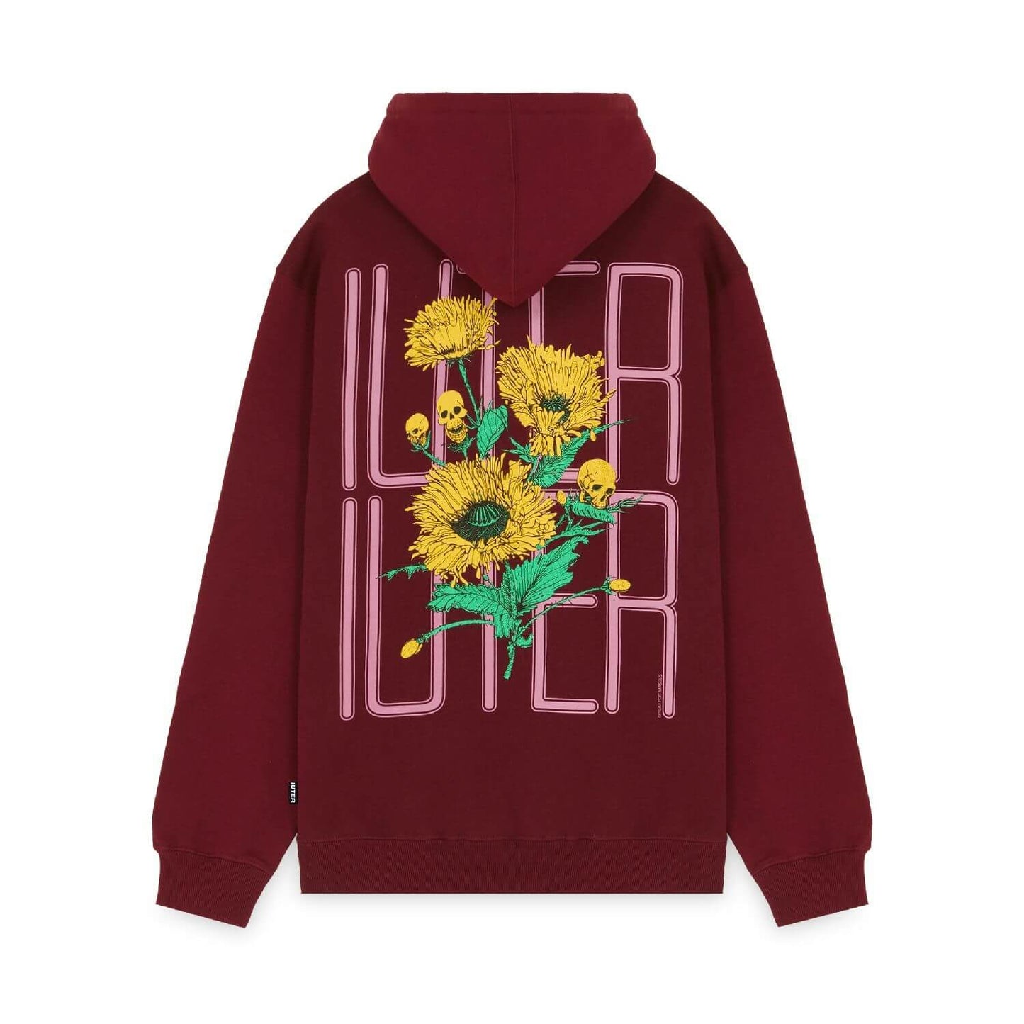 SPINE SKULLS HOODIE BURGUNDY IUTER €99.0