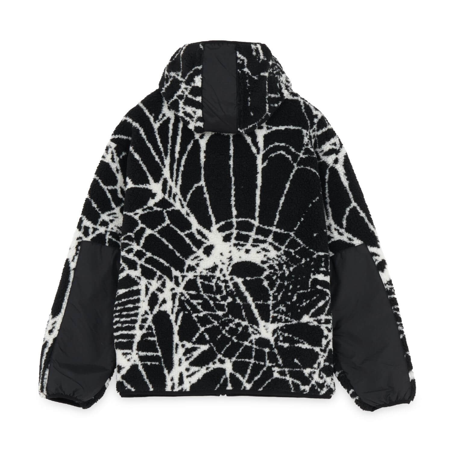 WEB FUR ZIP HOODIE BLACK IUTER €190.0