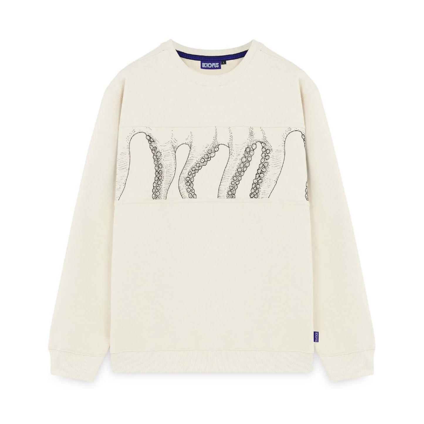 OUTLINE BAND CREWNECK CREAM OCTOPUS €99.0