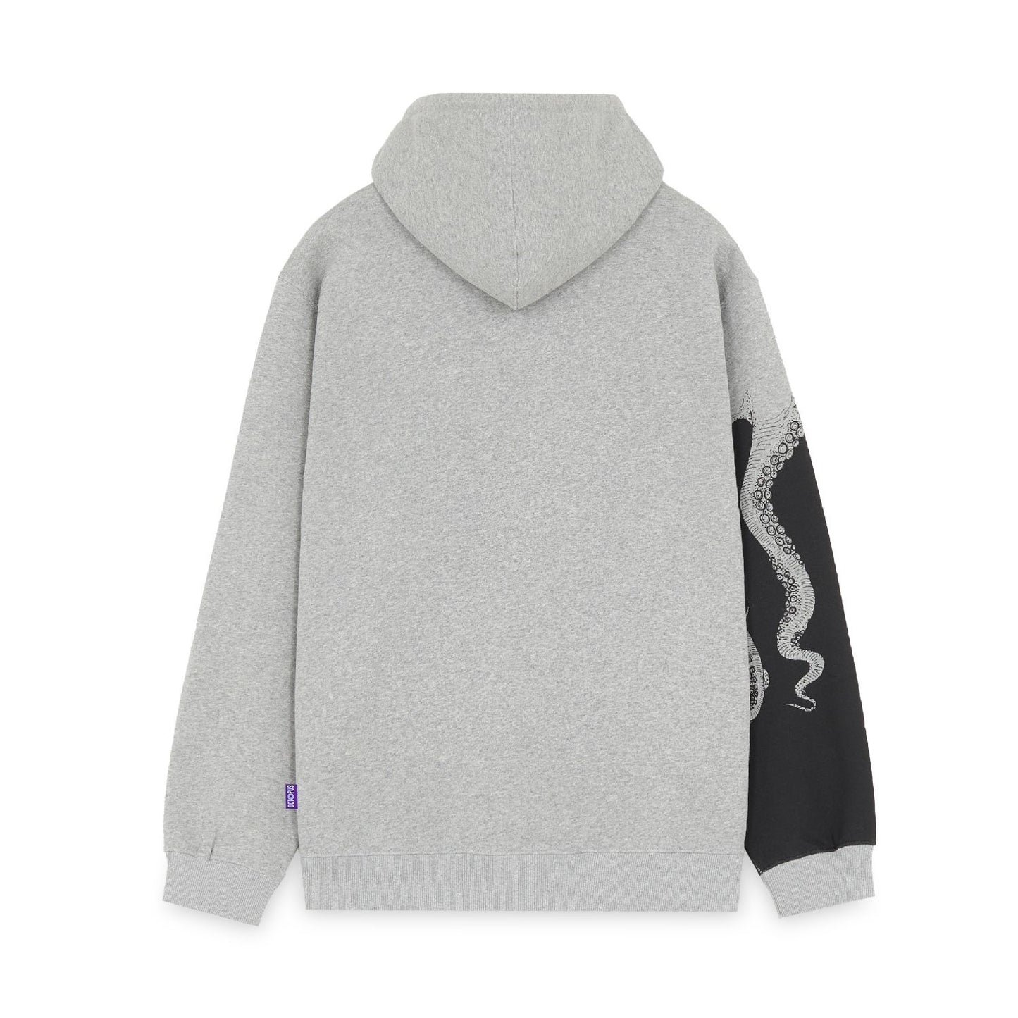 OCTOPUS SIDE HOODIE LIGHT GREY