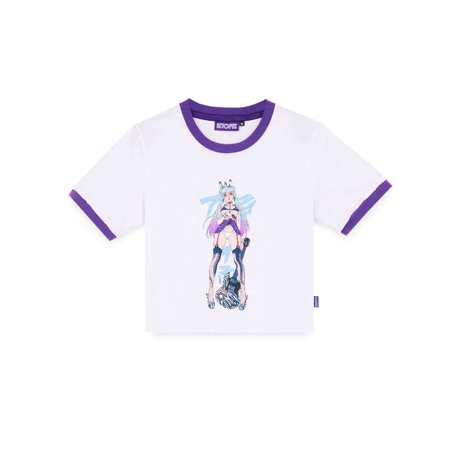 ZEBRA IDOL CROP TEE BY DE LONGIS WHITE OCTOPUS €18.0