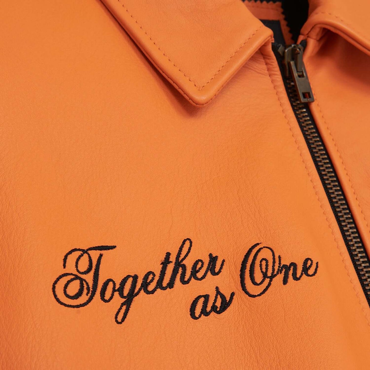 TOGETHER LEATHER JACKET ORANGE IUTER €500.0