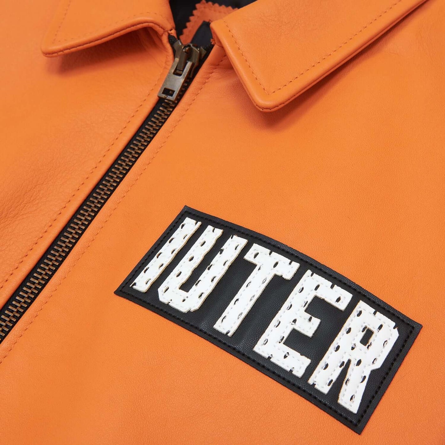 TOGETHER LEATHER JACKET ORANGE IUTER €500.0