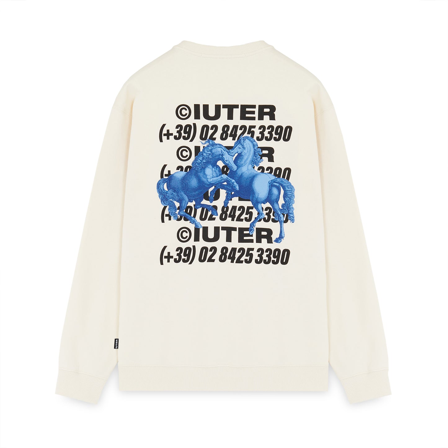 HORSES CREWNECK DUSTYWHITE IUTER €45.0