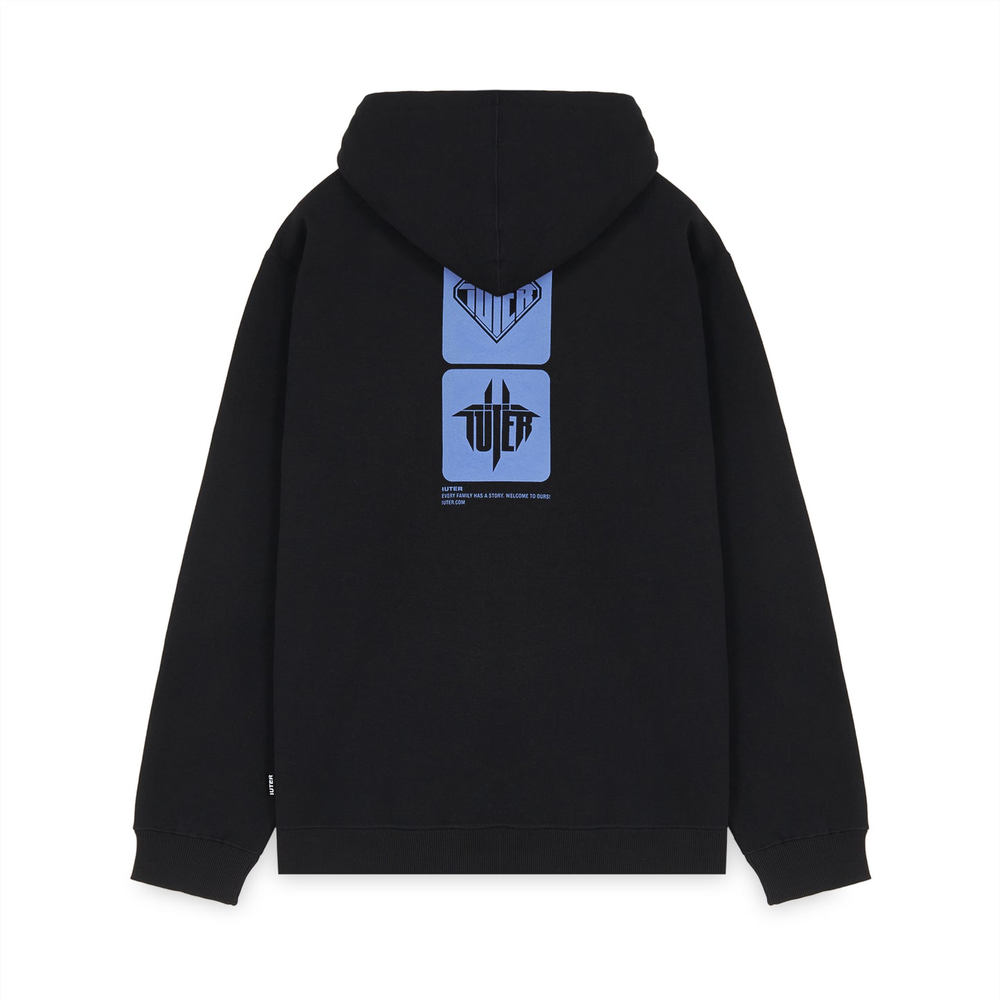 TAB HOODIE BLACK IUTER €48.0