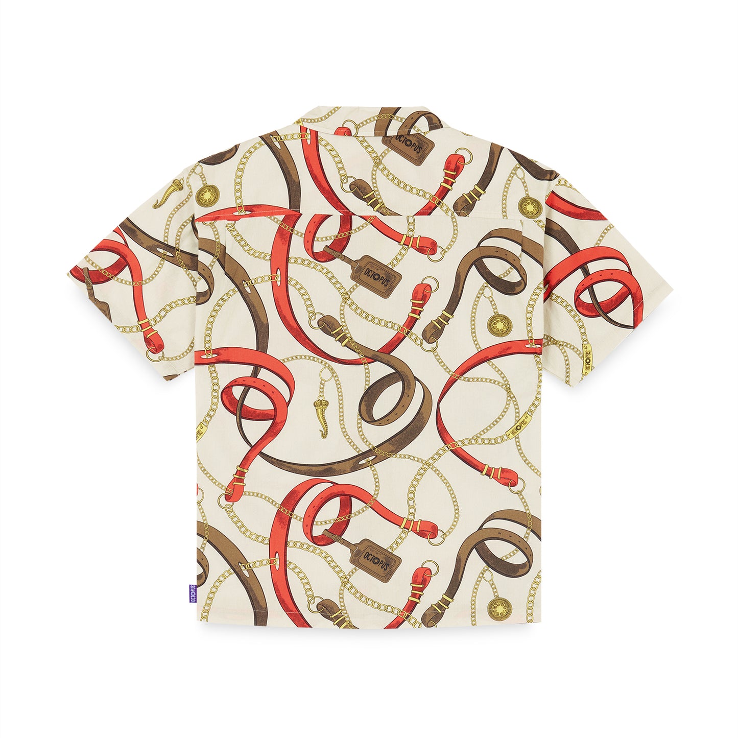 BELTS CUBAN SS SHIRT DUSTYWHITE OCTOPUS €36.0