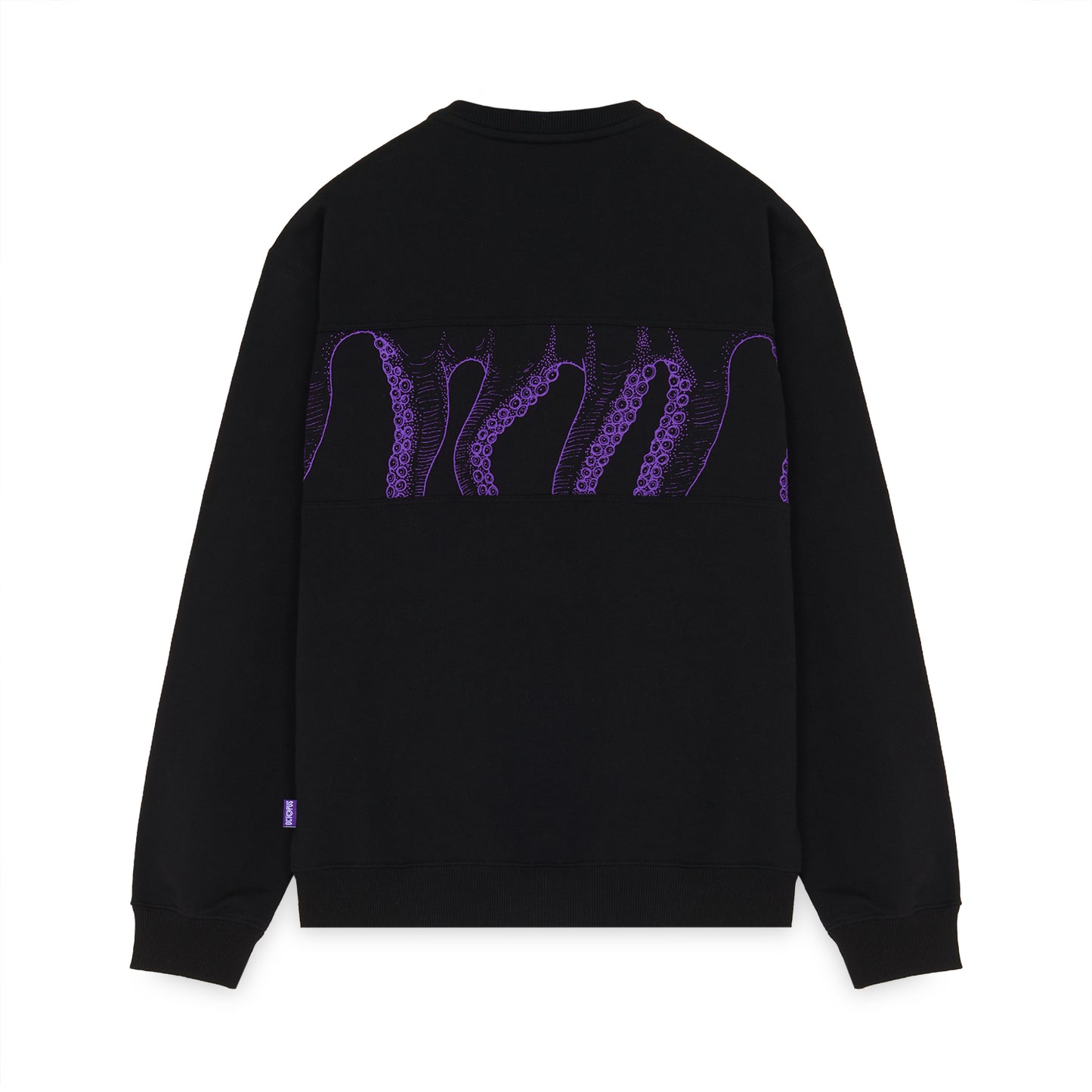 OUTLINE BAND CREWNECK BLACK