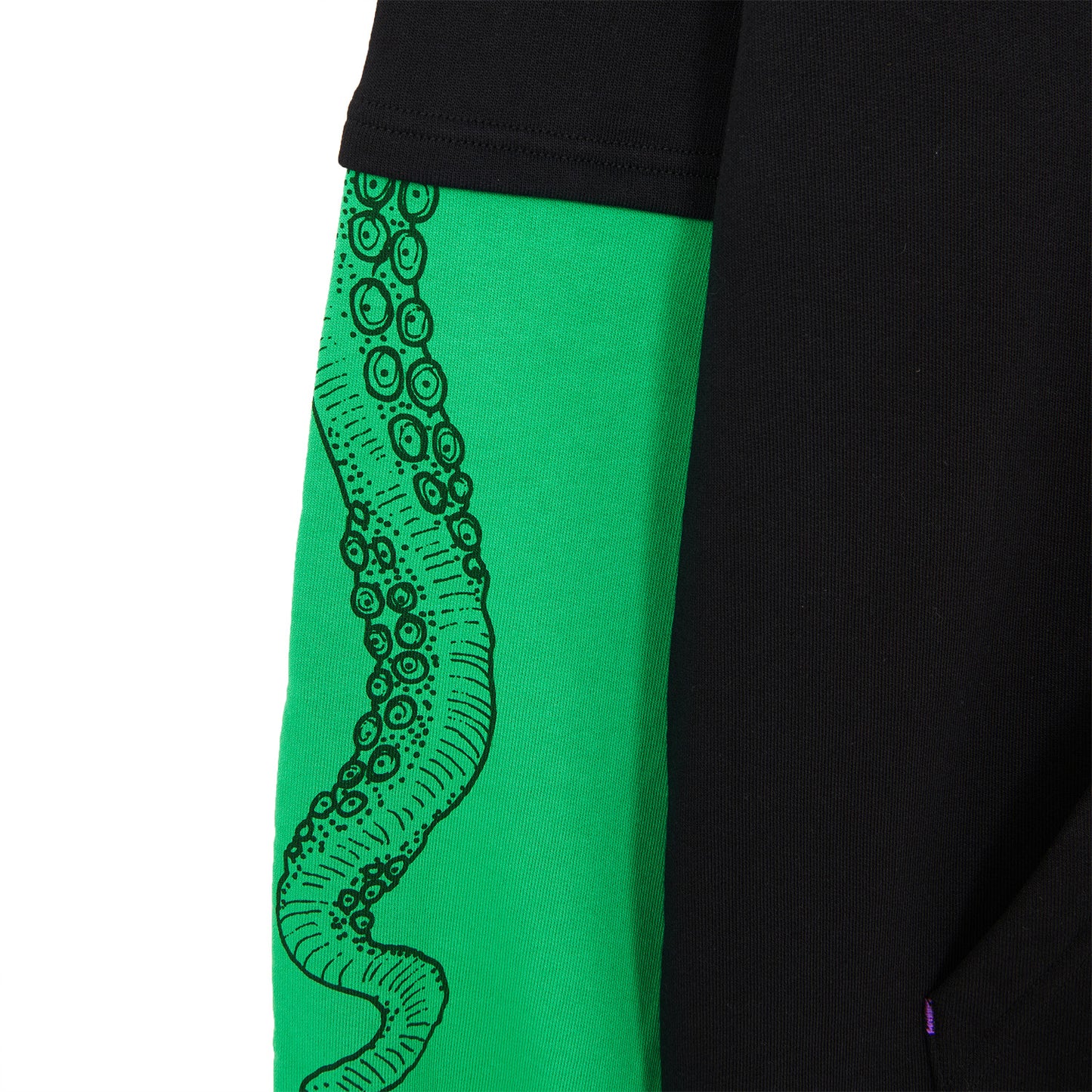 LOGO OVERHOODIE GREEN BLACK OCTOPUS €80.0