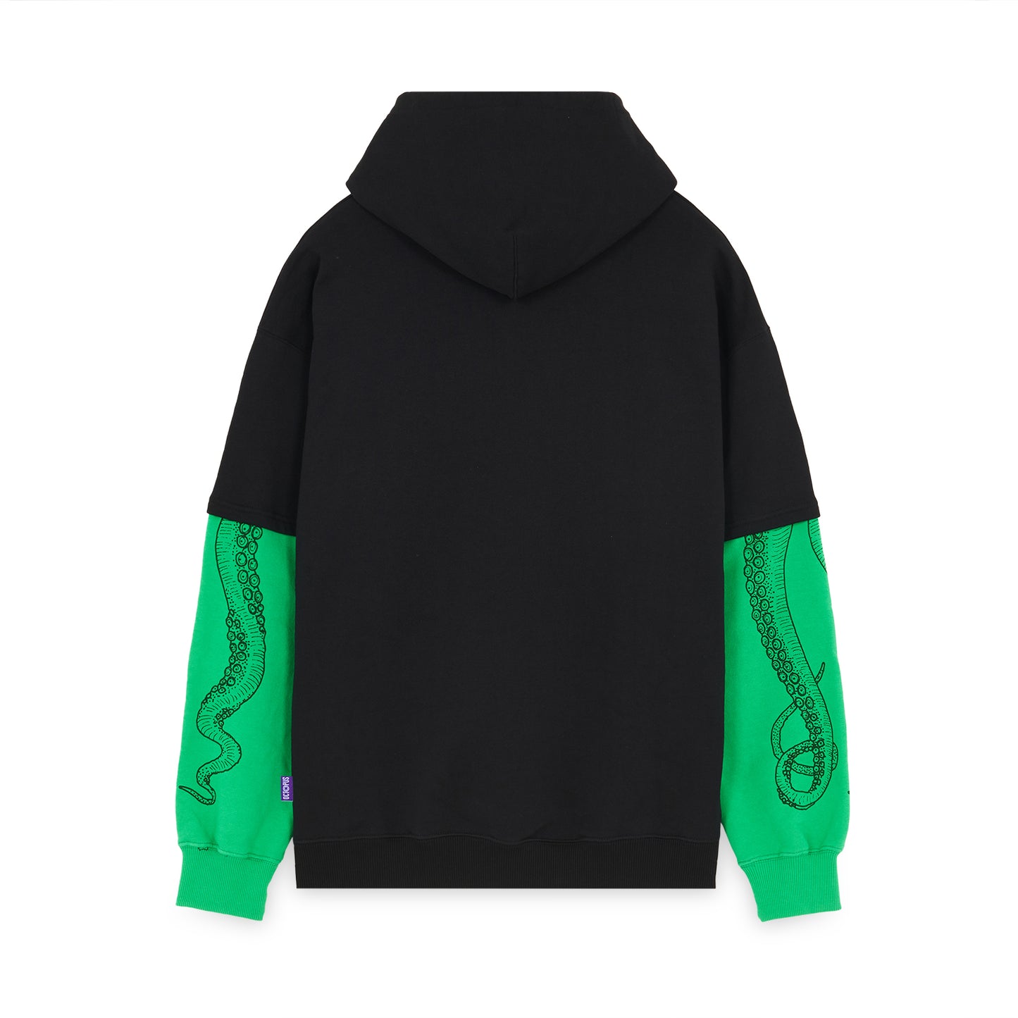 LOGO OVERHOODIE GREEN BLACK OCTOPUS €80.0