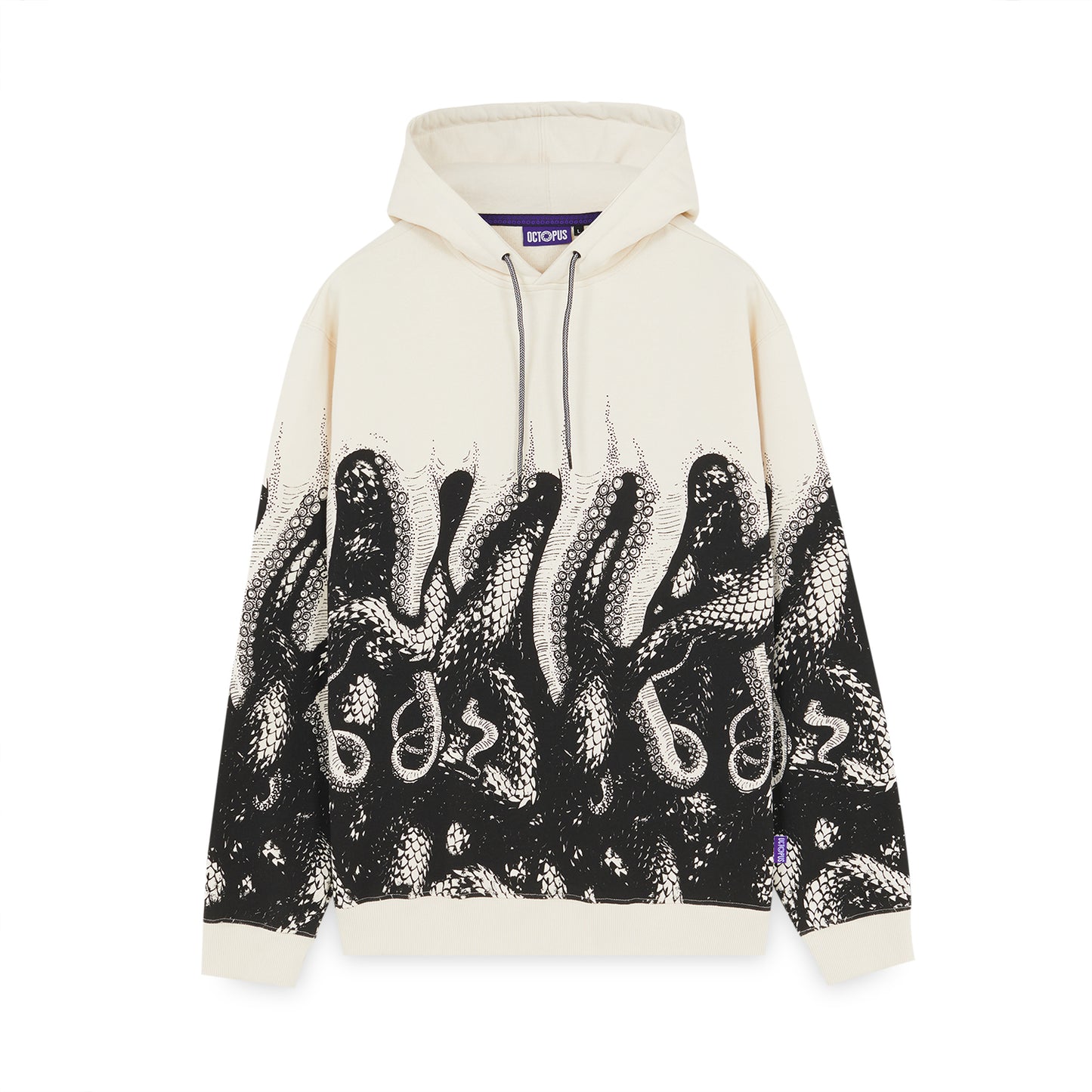 OCTOPUS SNAKES HOODIE DUSTYWHITE