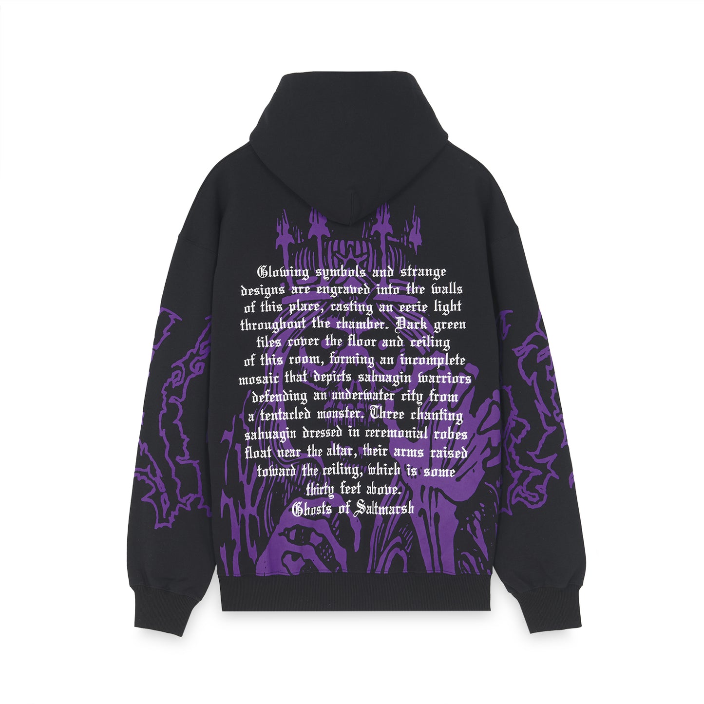 OCTOPUS DUNGEONS & DRAGONS LICH KING HOODIE PURPLE BLACK