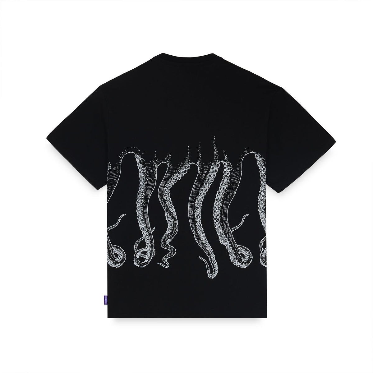 OCTOPUS OUTLINE TEE WHITE BLACK