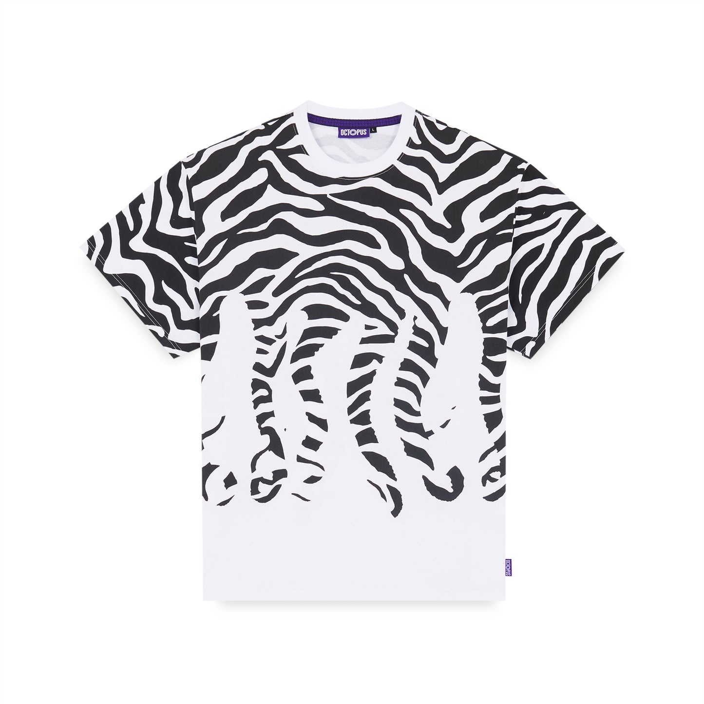 OCTOPUS ZEBRA TEE WHITE OCTOPUS €22.0