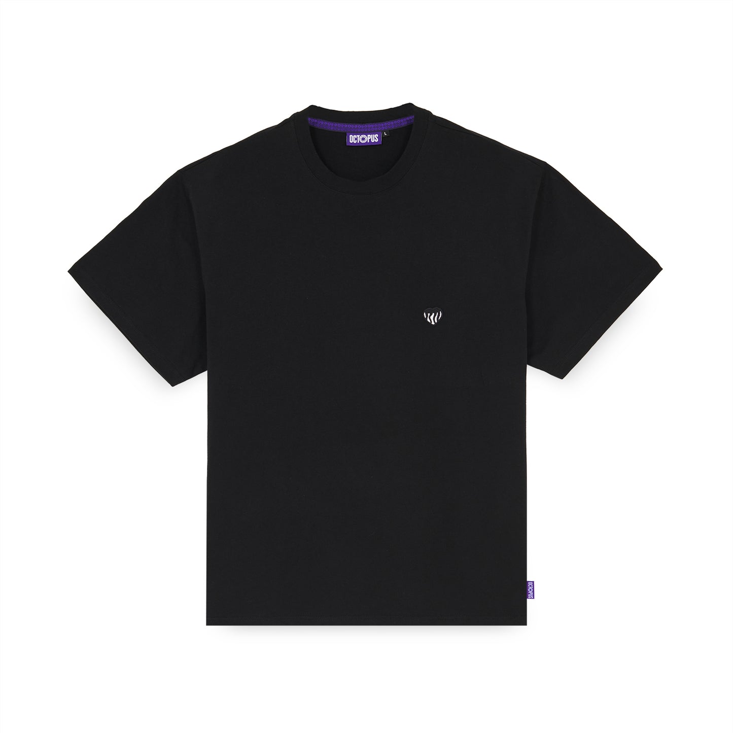 HEART TEE BLACK OCTOPUS €23.0