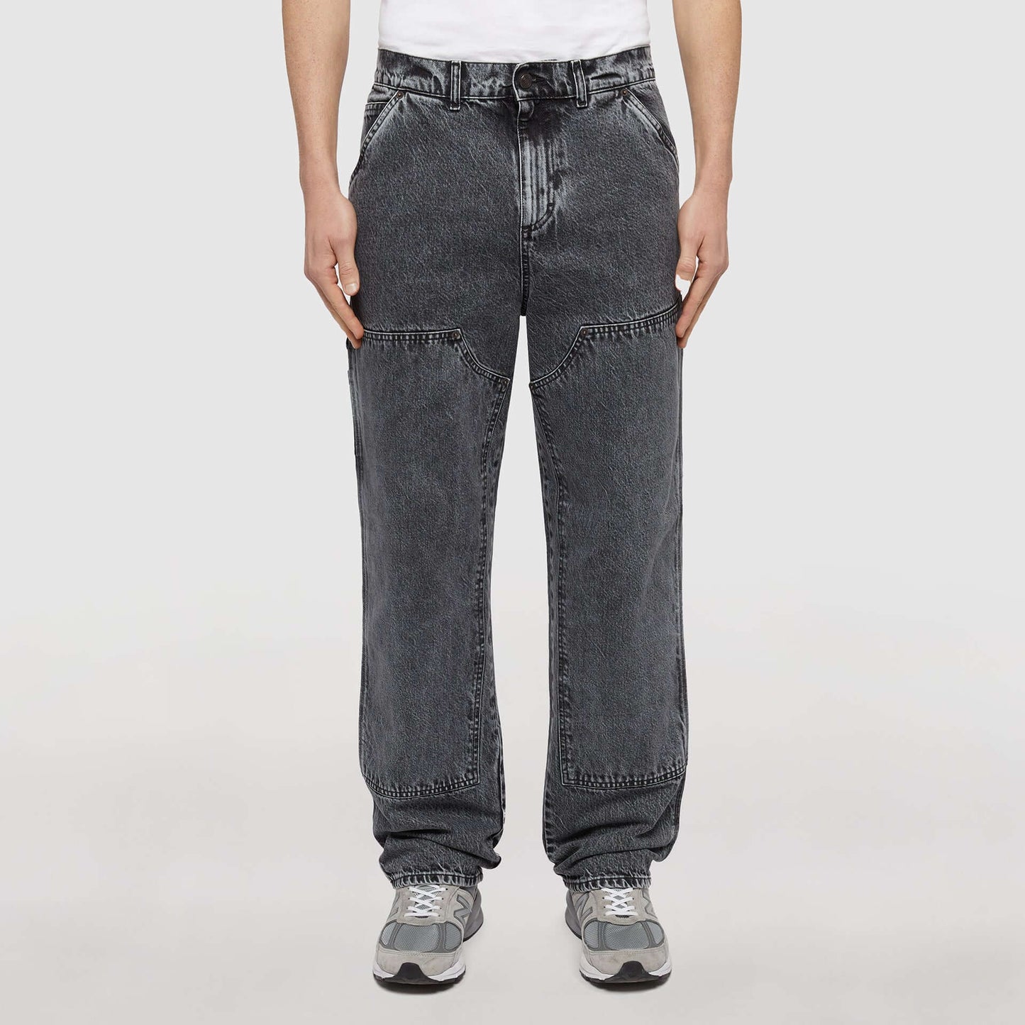 DOUBLE KNEE DENIM GREYBLEACH IUTER €54.0