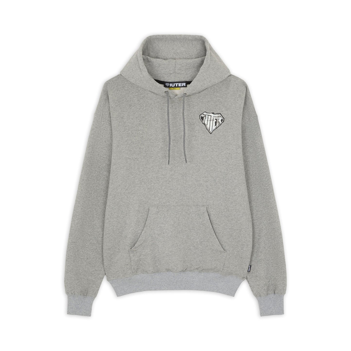 CRUMPLE LOGO HOODIE LIGHT GRAY
