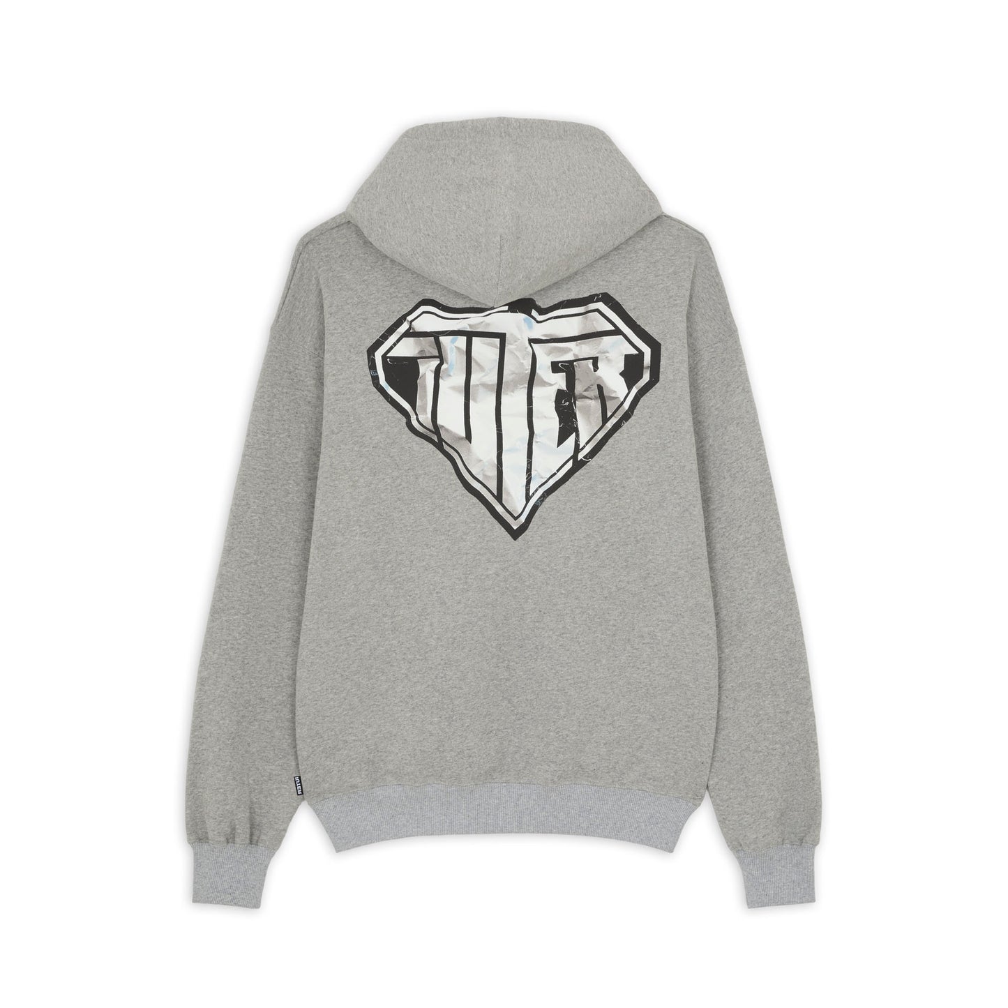 CRUMPLE LOGO HOODIE LIGHT GRAY