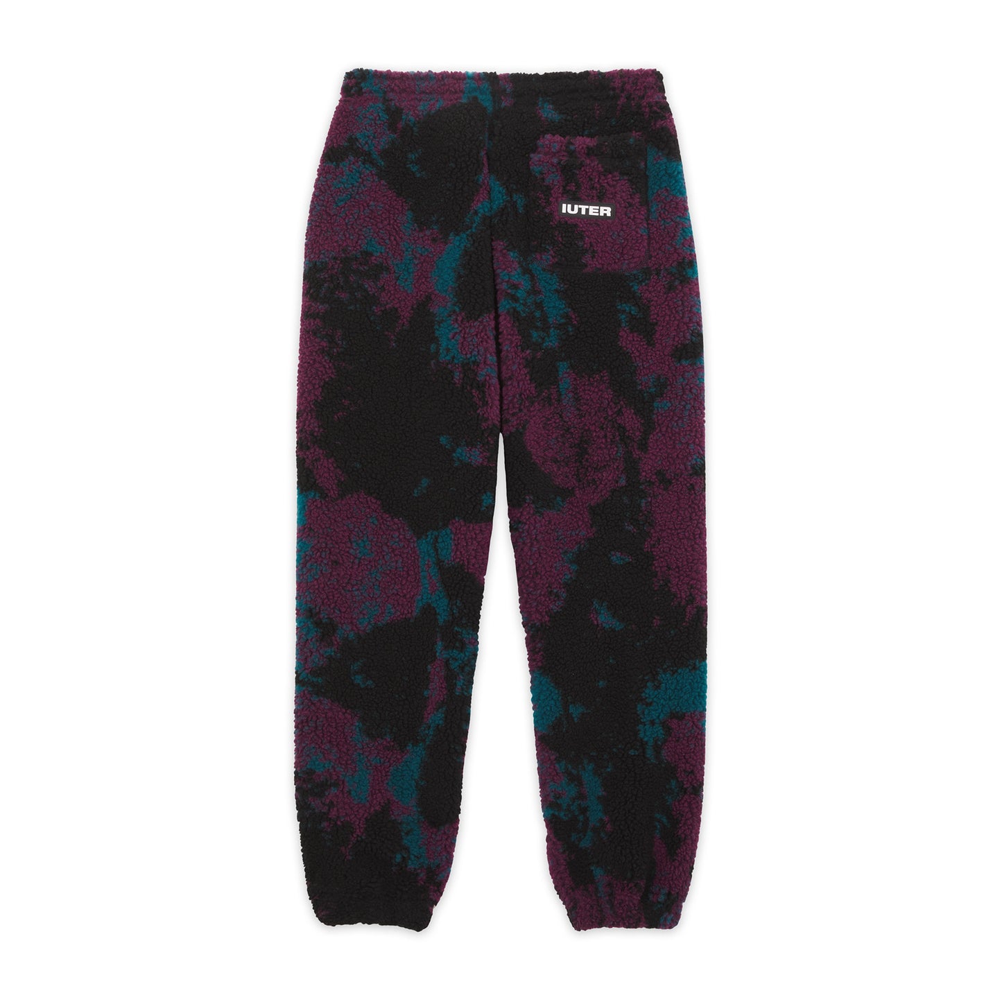 TIE DYE FUR PANTS PURPLE
