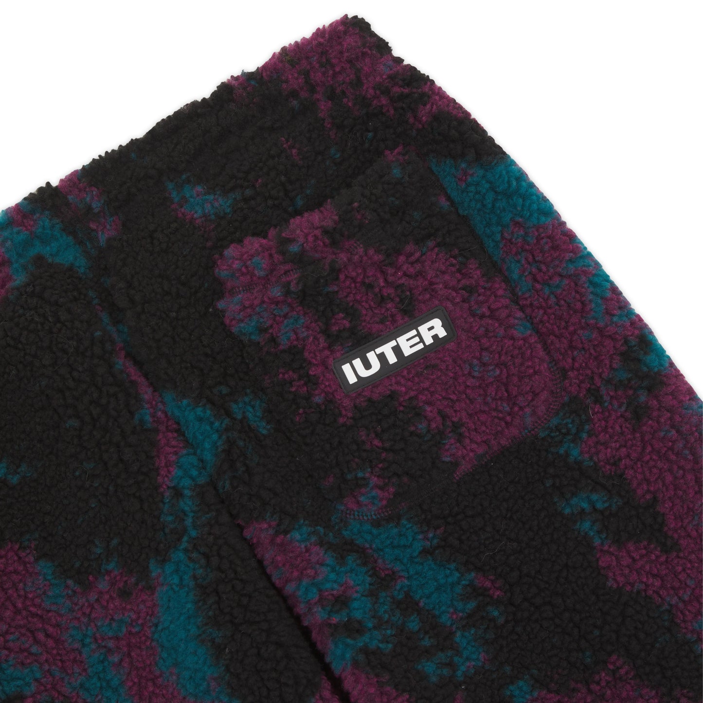 TIE DYE FUR PANTS PURPLE