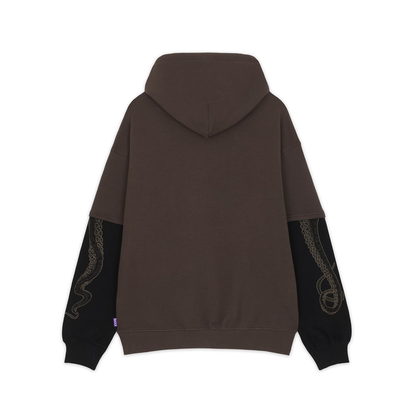LOGO OVERHOODIE BROWN