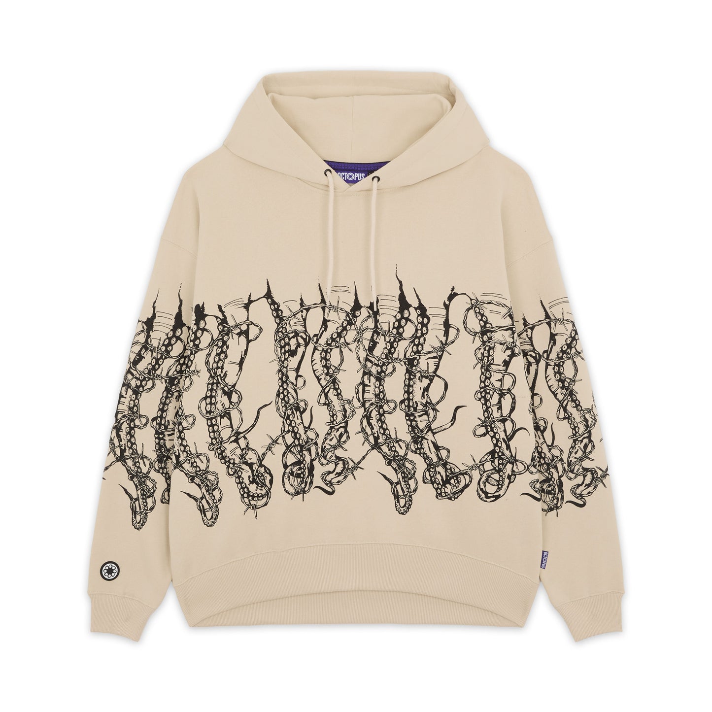 OCTOPUS BY GIORGIO DI SALVO BARBED WIRE HOODIE CREAM