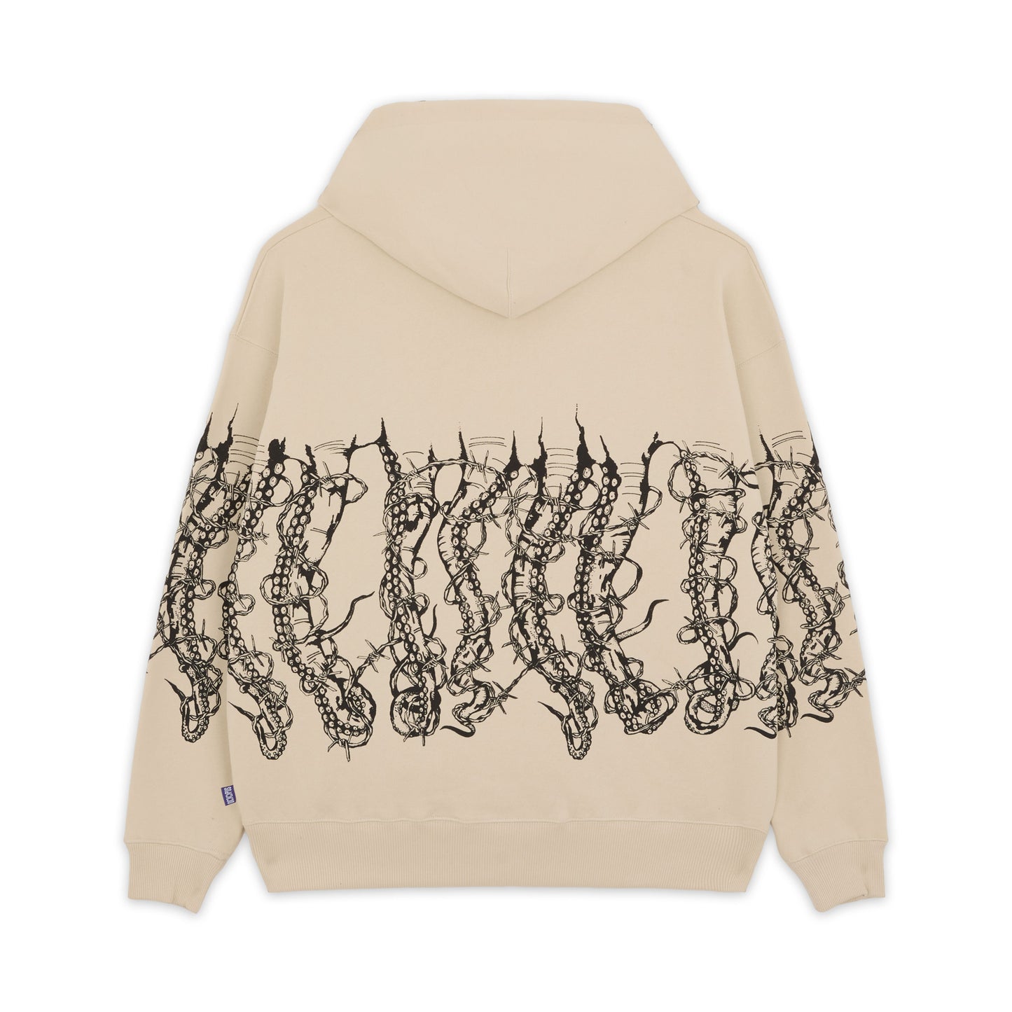 OCTOPUS BY GIORGIO DI SALVO BARBED WIRE HOODIE CREAM