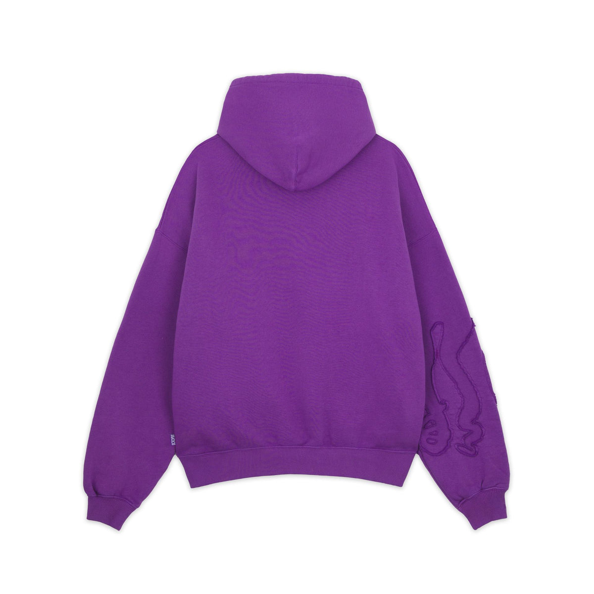 OCTOPUS DYED LAYER SIDE HOODIE PURPLE