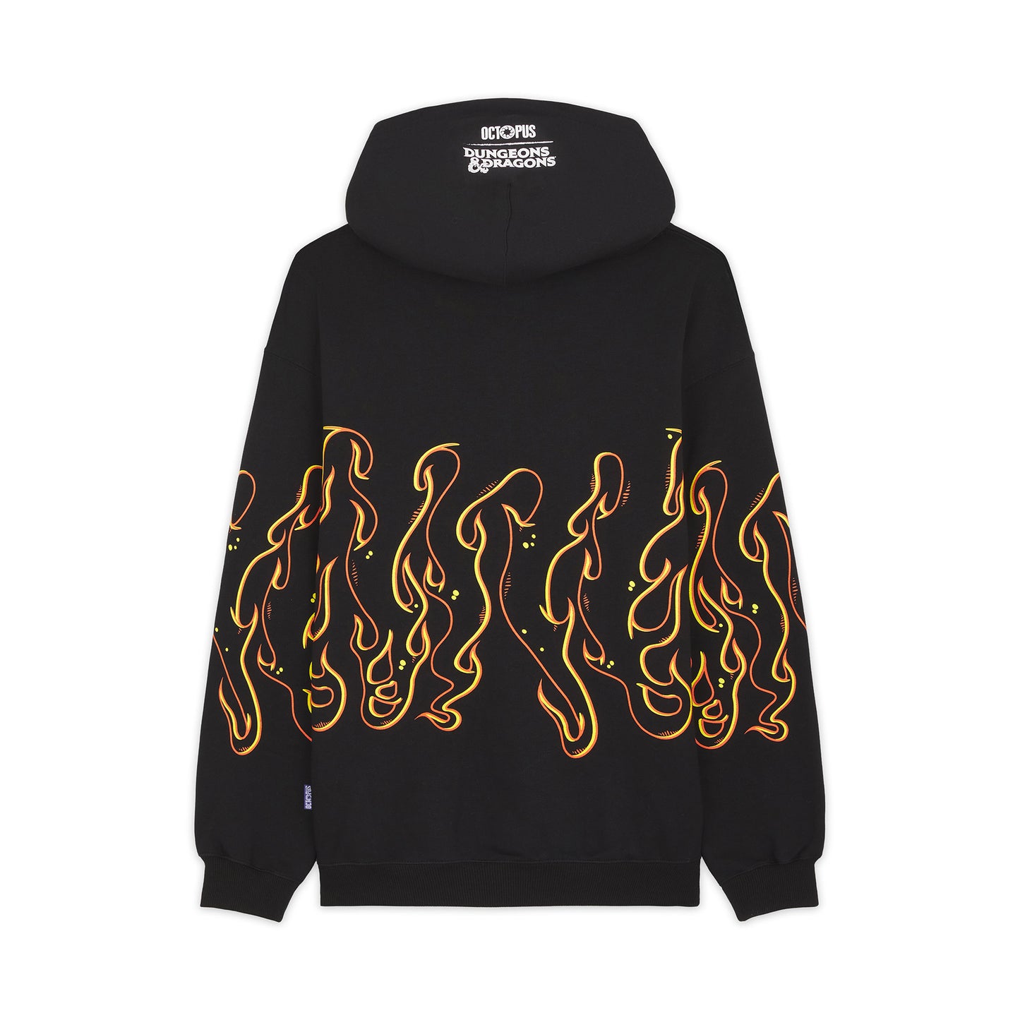 DUNGEONS & DRAGONS OCTOPUS RED DRAGON HOODIE BLACK