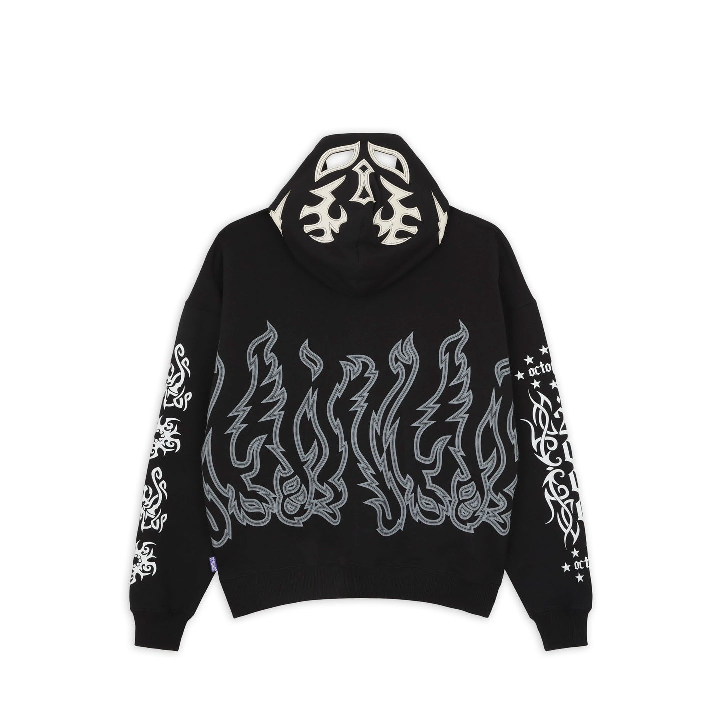 LUCHA LIBRE MASK FULL ZIP HOODIE BLACK