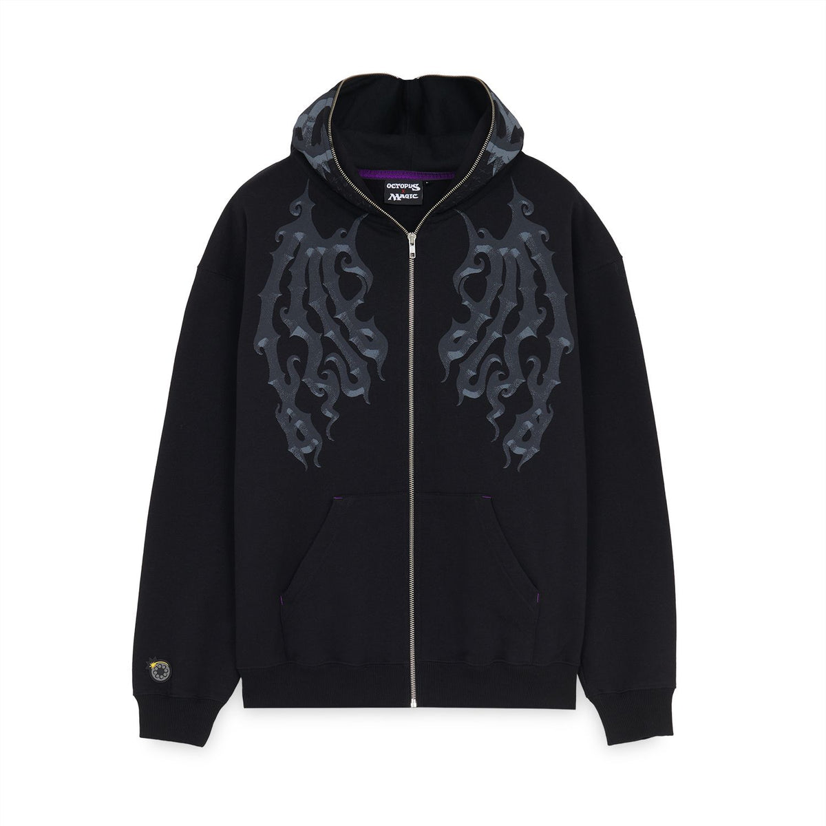 MAGIC: THE GATHERING SWAMP BAT FULL ZIP HOODIE BLACK
