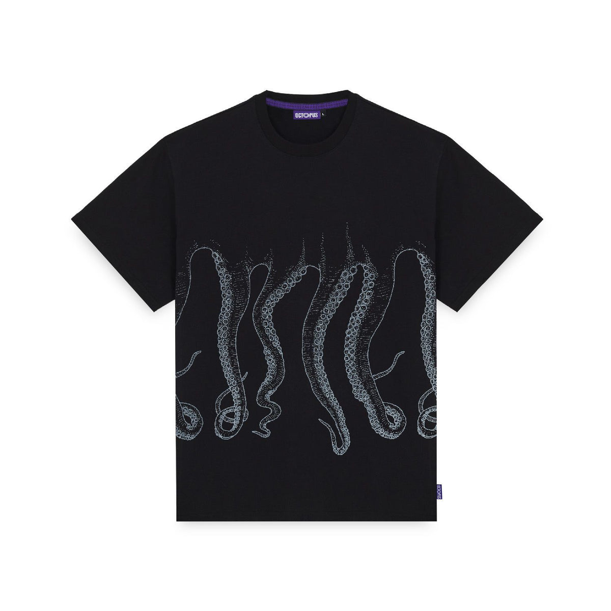 OCTOPUS OUTLINE TEE BLACK