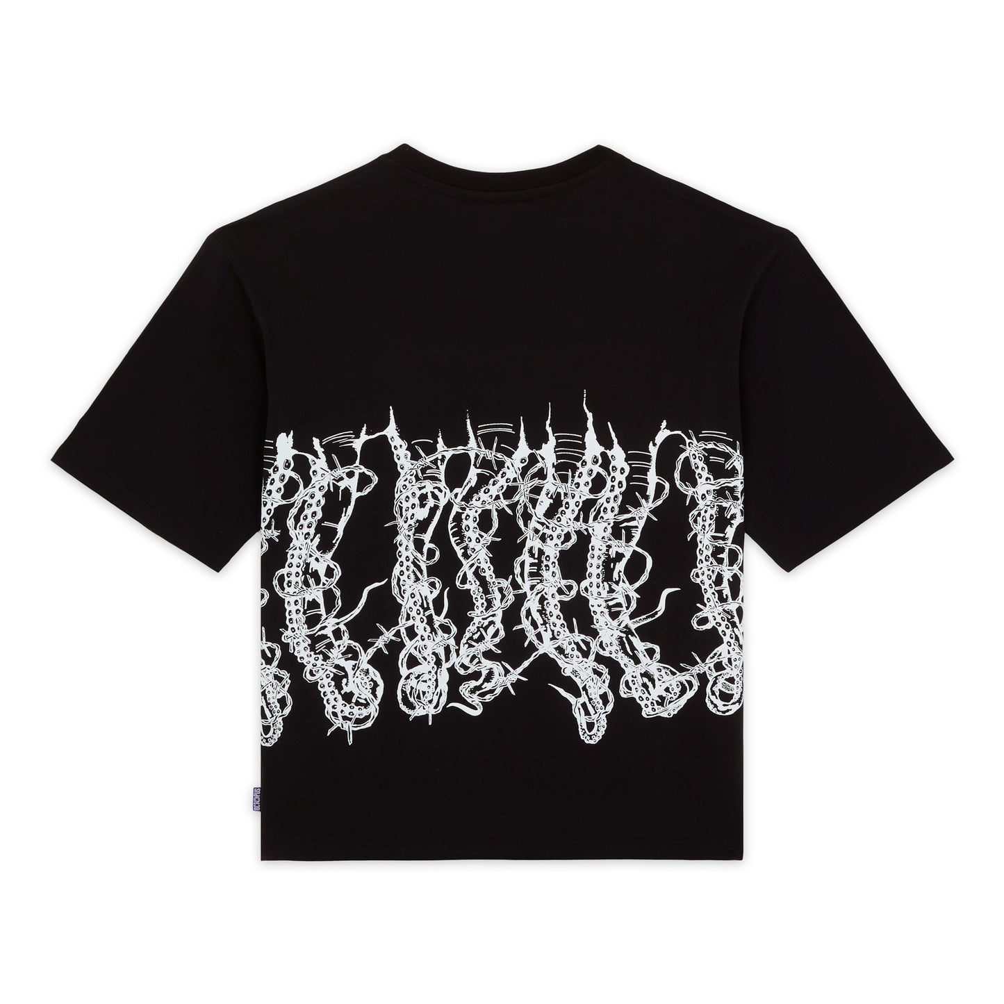 OCTOPUS BY GIORGIO DI SALVO BARBED WIRE TEE BLACK