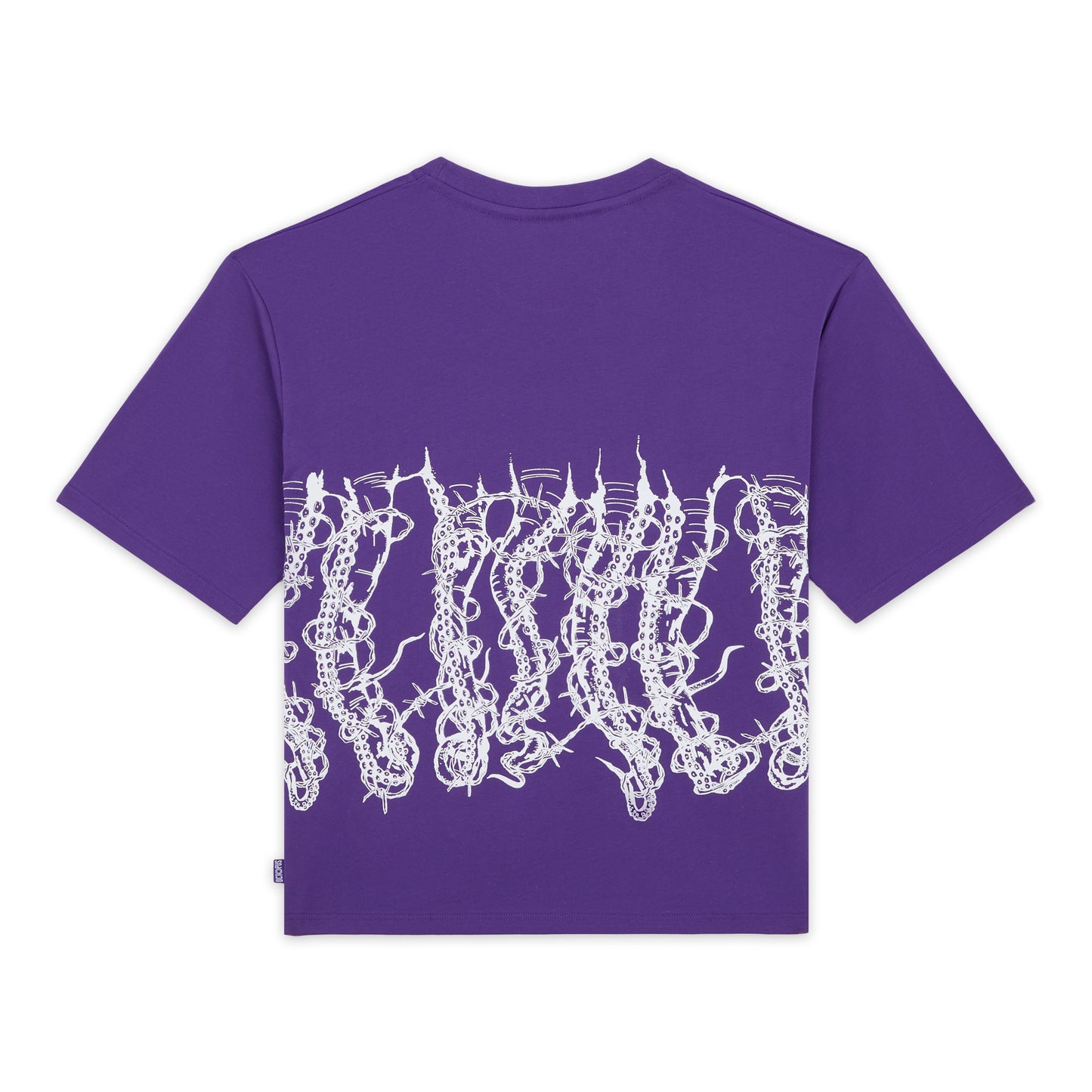 OCTOPUS BY GIORGIO DI SALVO BARBED WIRE TEE PURPLE