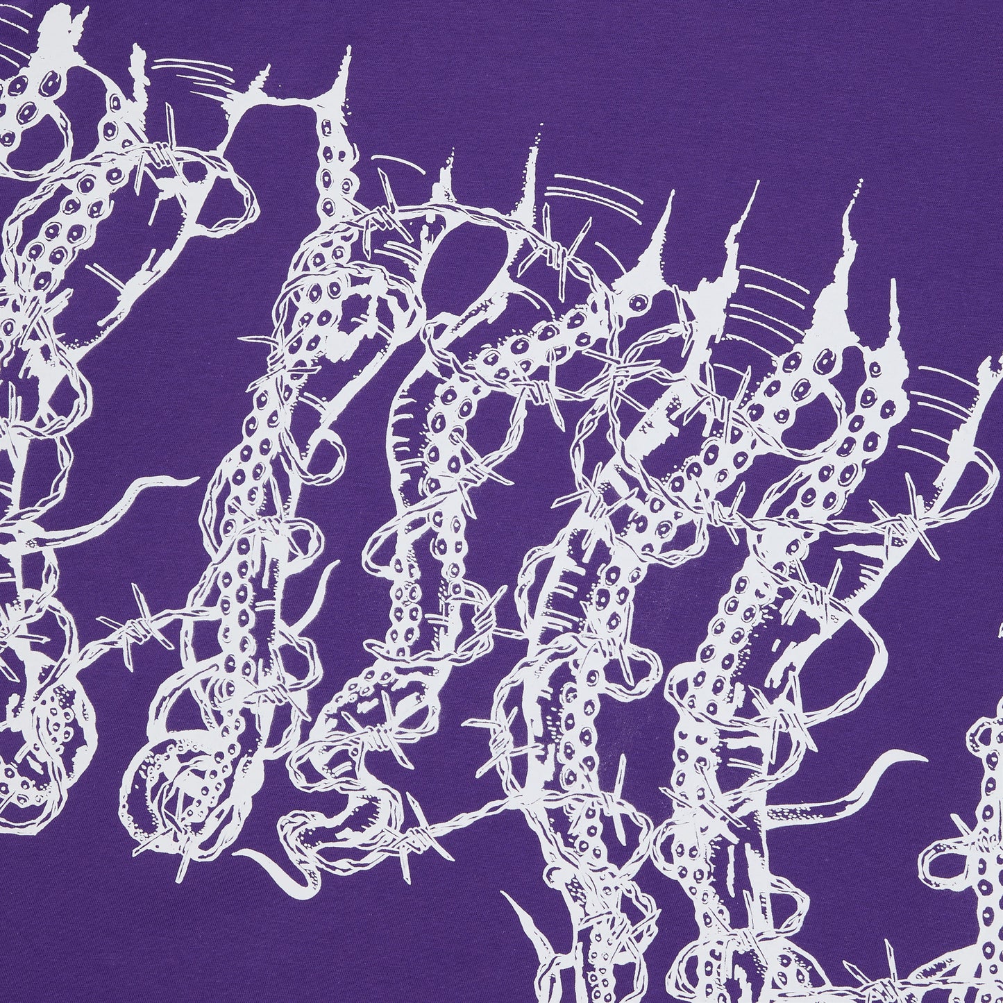 OCTOPUS BY GIORGIO DI SALVO BARBED WIRE TEE PURPLE