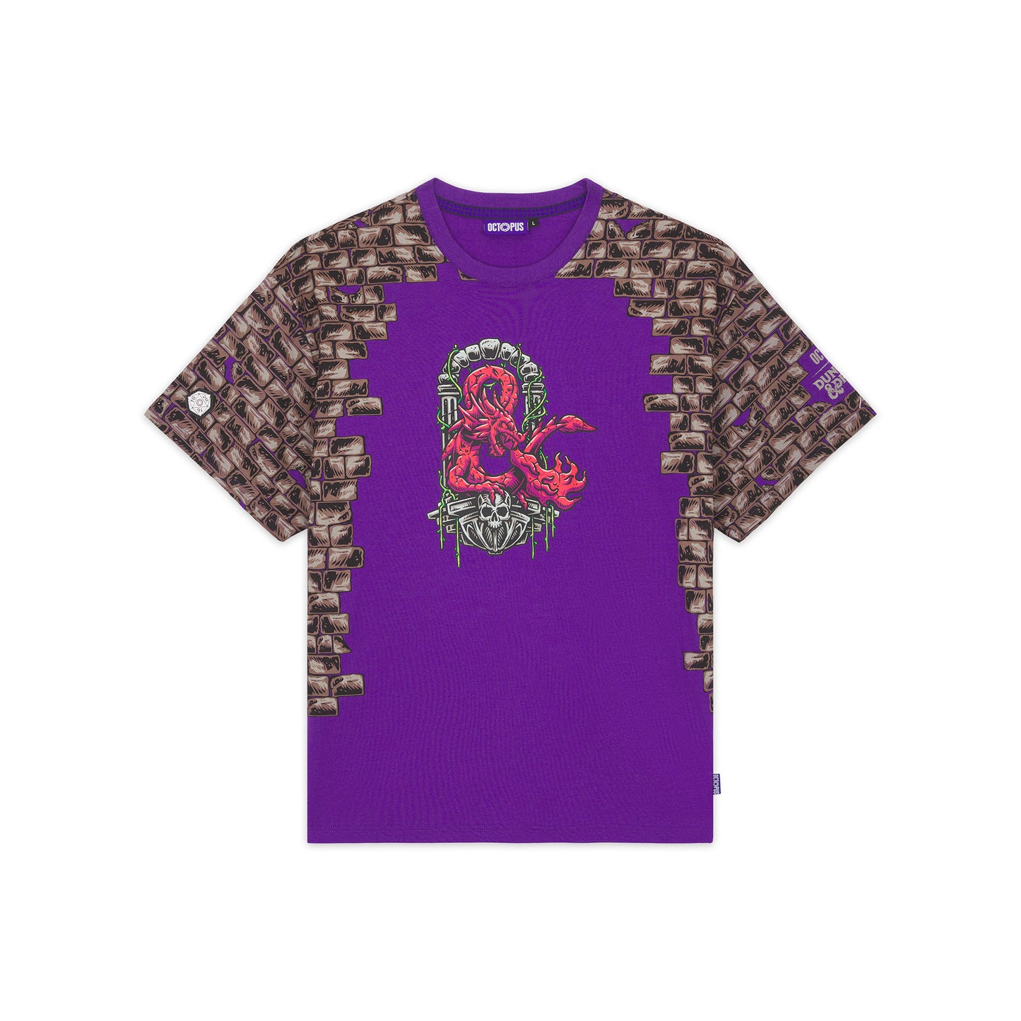 DUNGEONS & DRAGONS OCTOPUS LOGO PORTAL TEE PURPLE