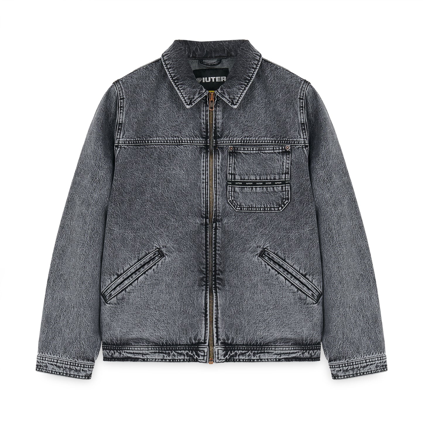 SEAM DENIM ALLY JACKET GREY BLEACH