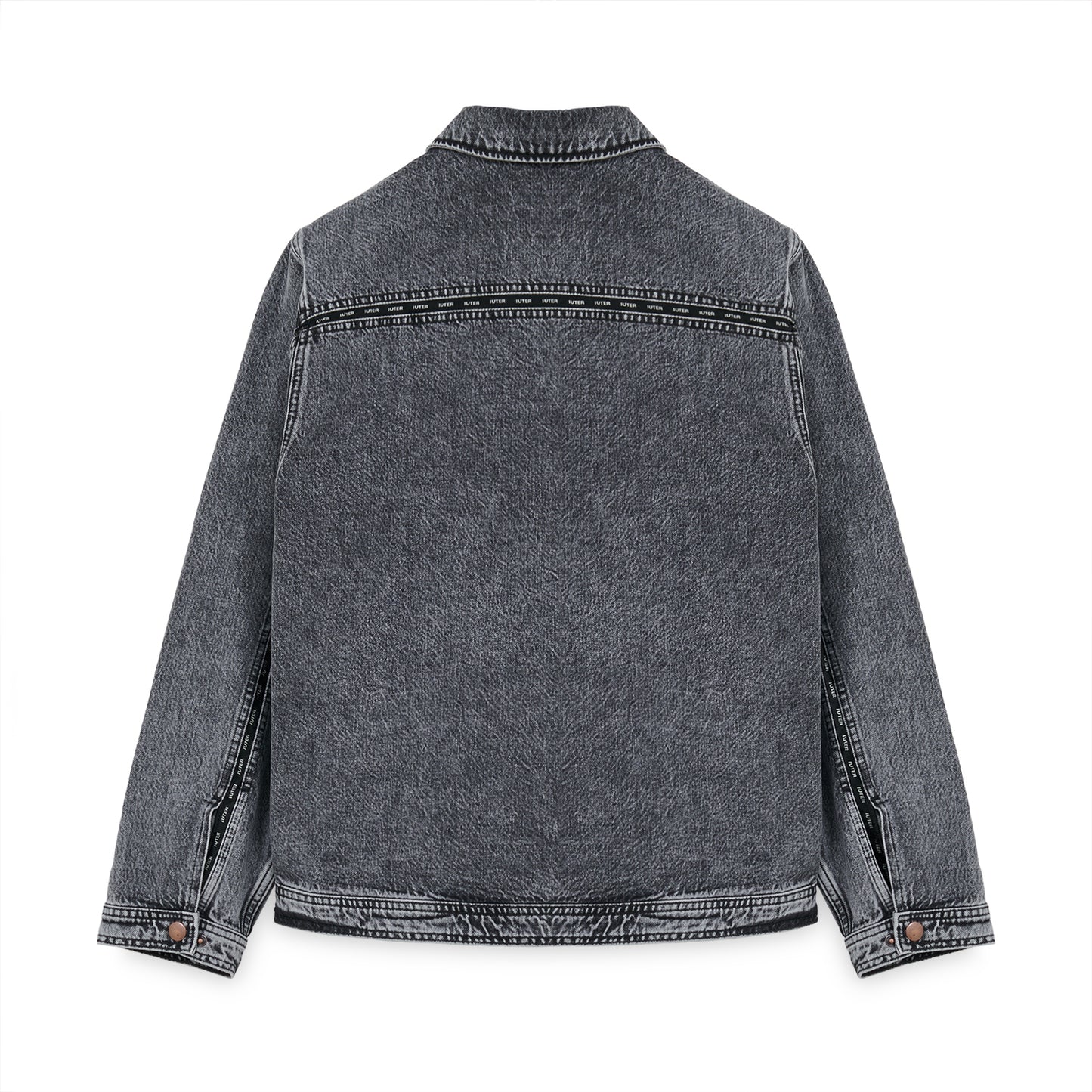 SEAM DENIM ALLY JACKET GREY BLEACH