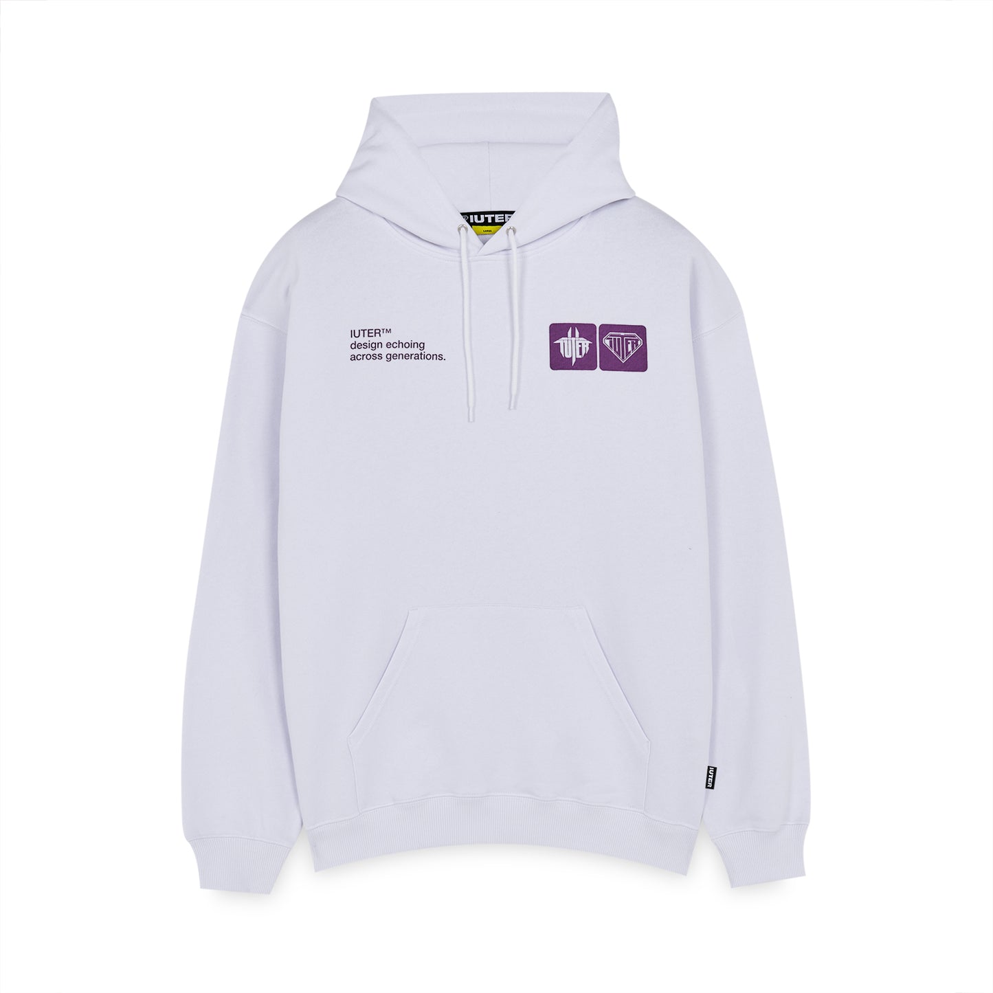 CIRCLE HOODIE WHITE